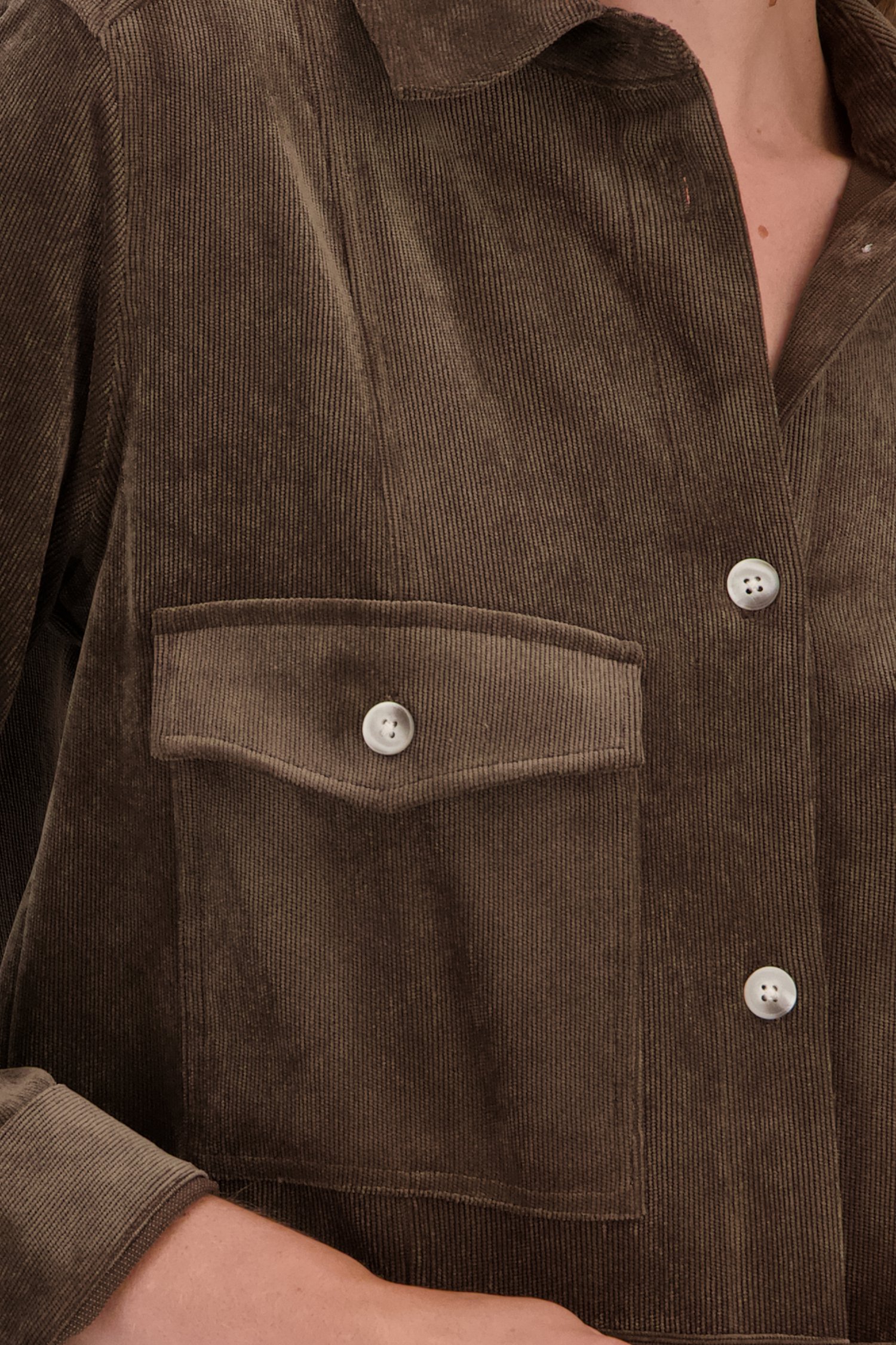 Veste courte en velours côtelé de Opus pour Femmes