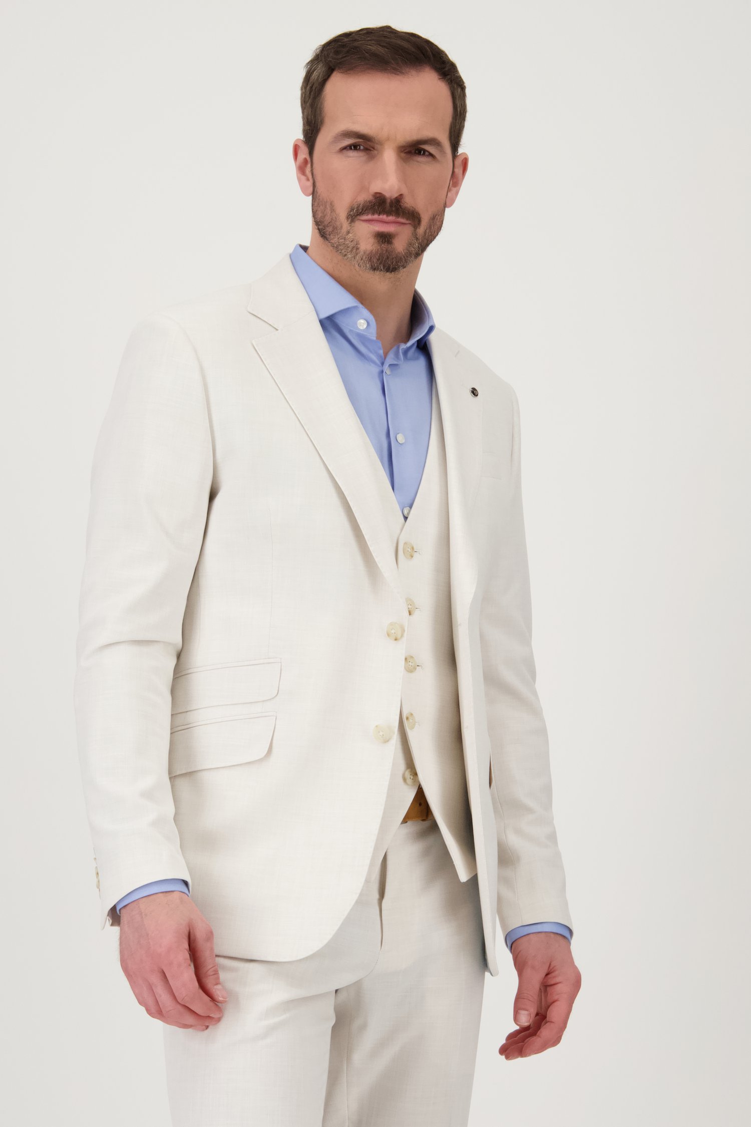 Veste de costume beige clair - Slim fit de Dansaert Black pour Hommes