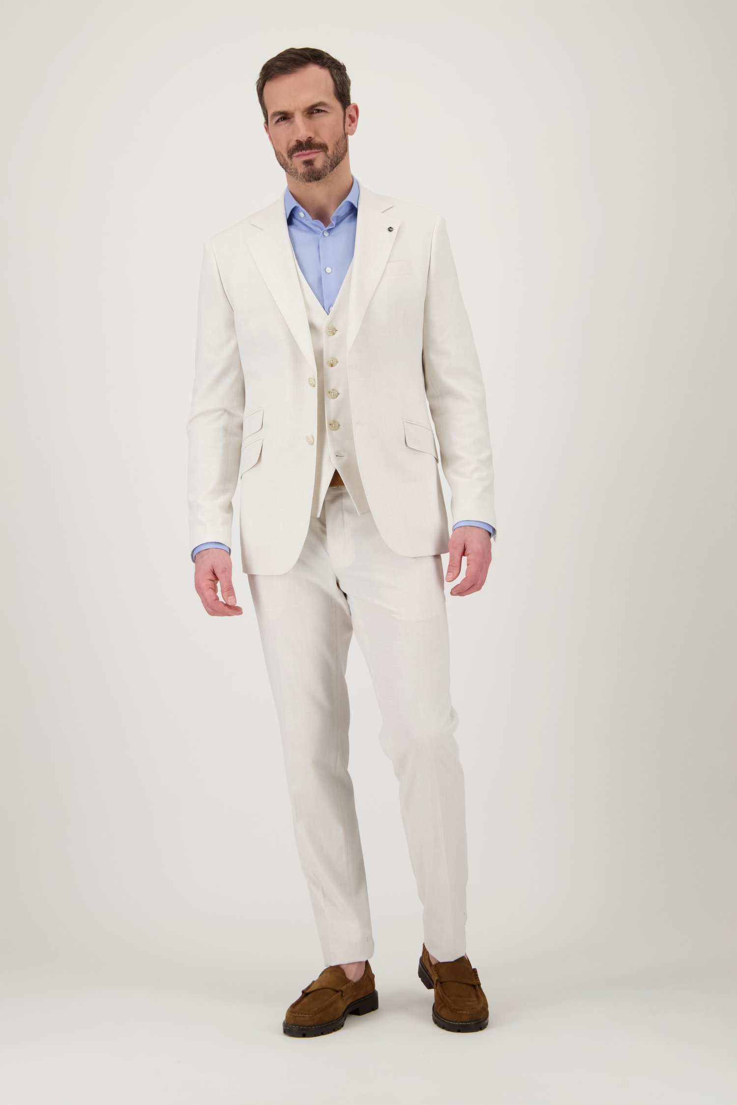 Veste de costume beige clair - Slim fit de Dansaert Black pour Hommes