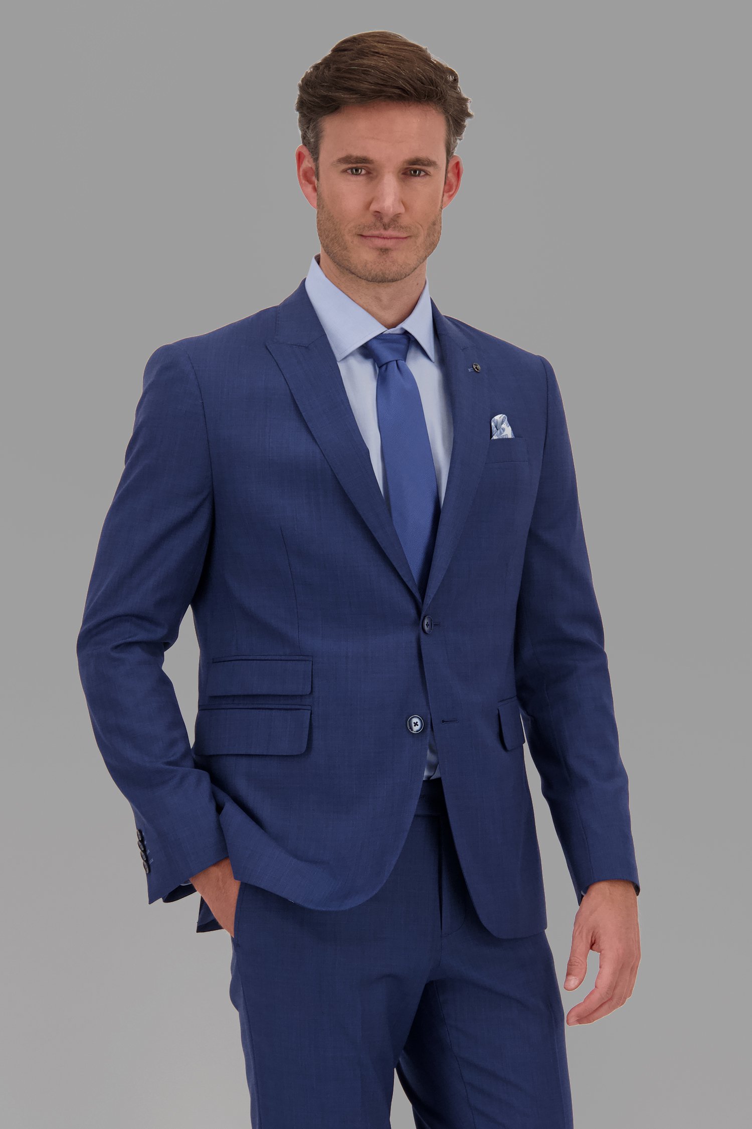 Veste de costume bleu foncé - Günther - Slim fit de Dansaert Black pour Hommes