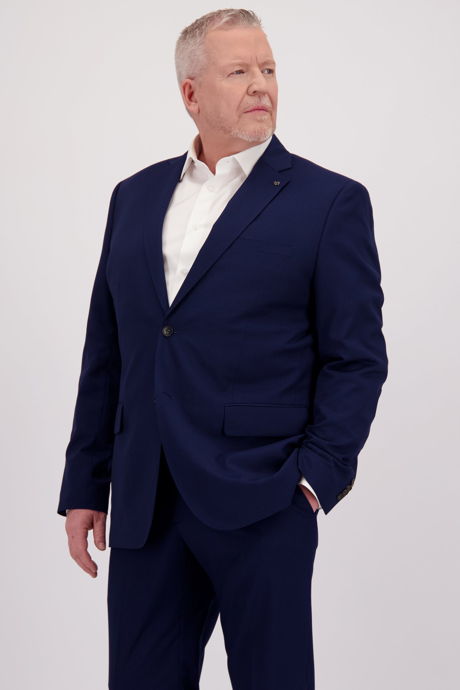 Veste de costume bleue à carreaux - Comfort fit de Dansaert Black pour Hommes
