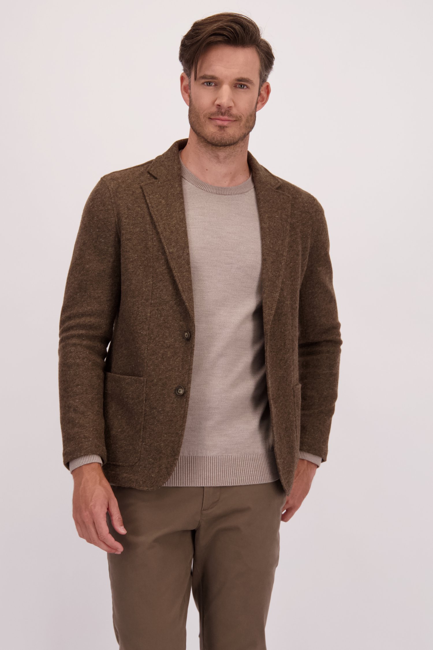 Le devant de Veste de costume brun - Regular fit de Upper East pour Hommes