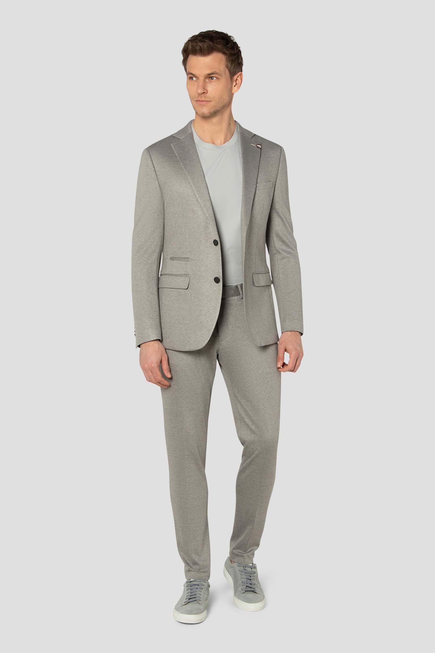 Photo produit 2 de Veste de costume chiné gris-beige  de Benvenuto pour Hommes