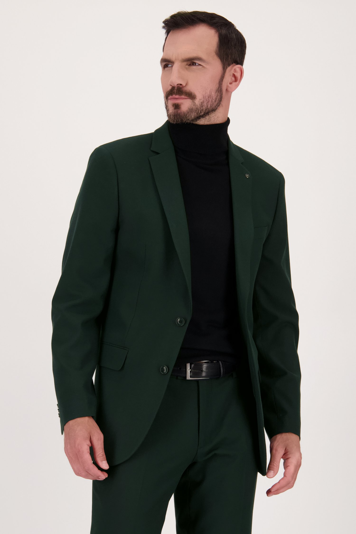 Veste de costume vert foncé - Ron - Regular fit de Dansaert Black pour Hommes