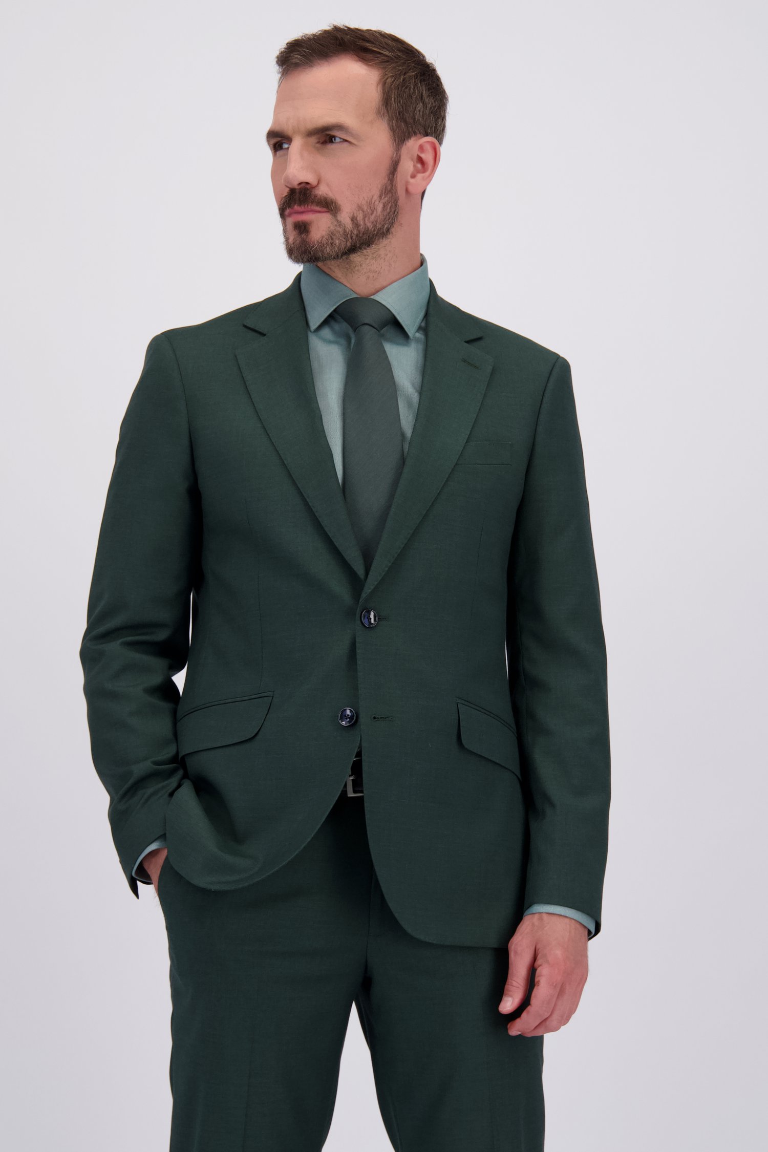 Le devant de Veste de costume verte - Regular fit de Dansaert Black pour Hommes