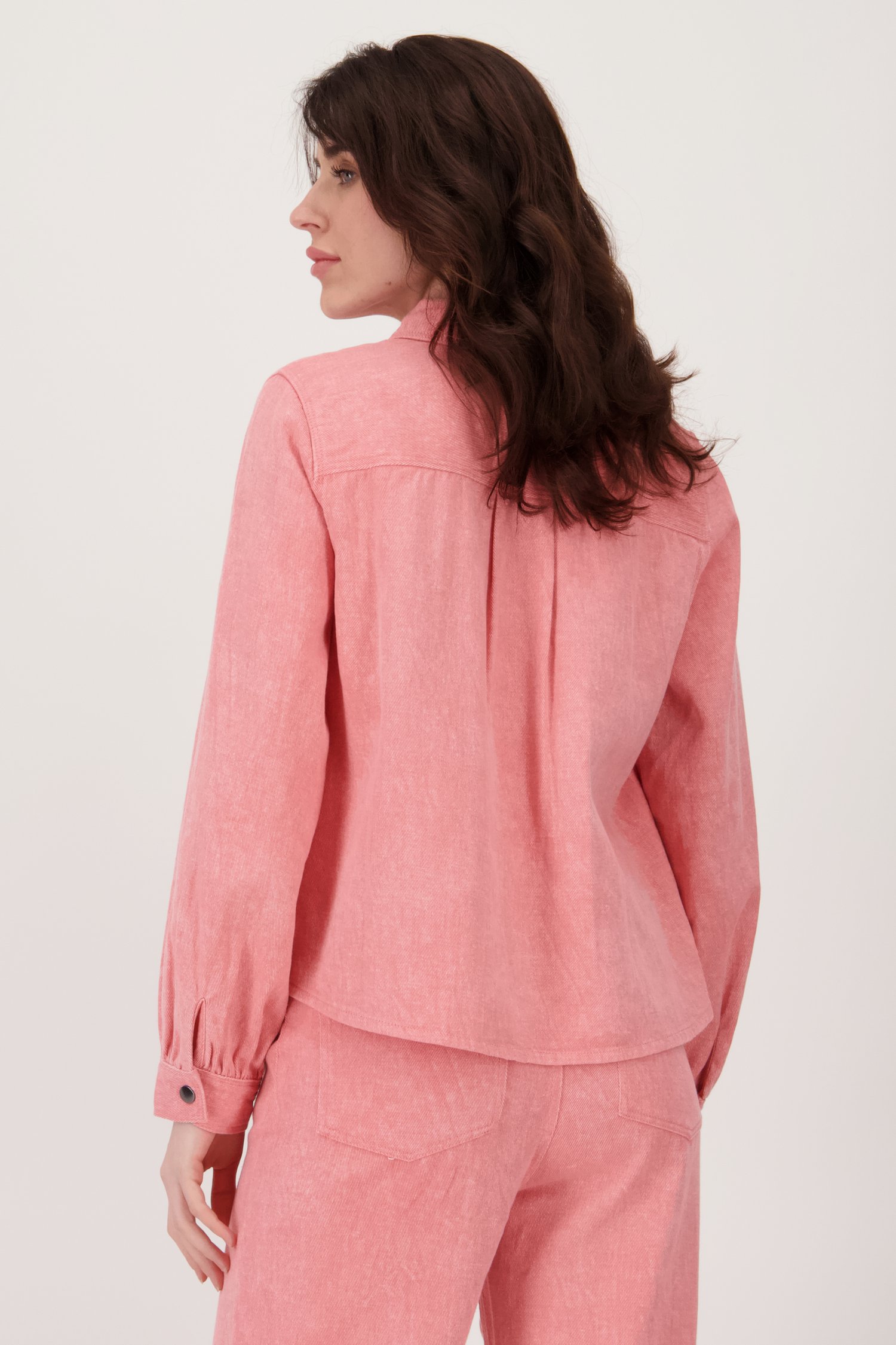 Veste en denim rose de Geisha pour Femmes