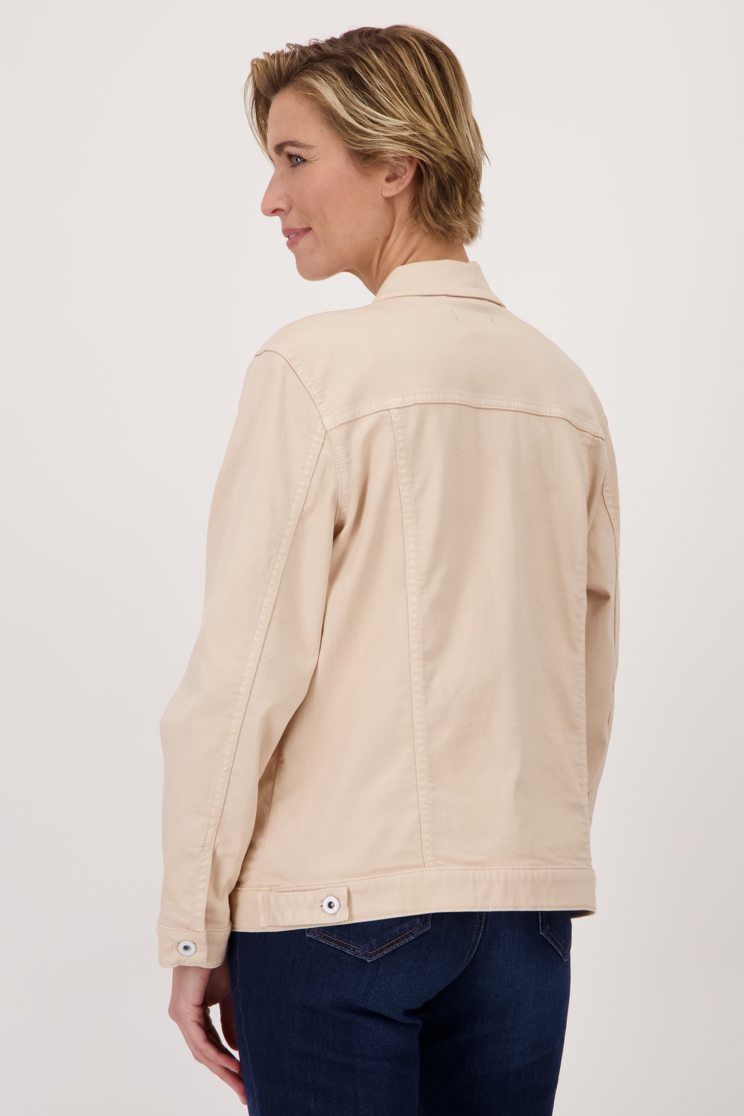 veste en jean beige de Claude Arielle pour Femmes