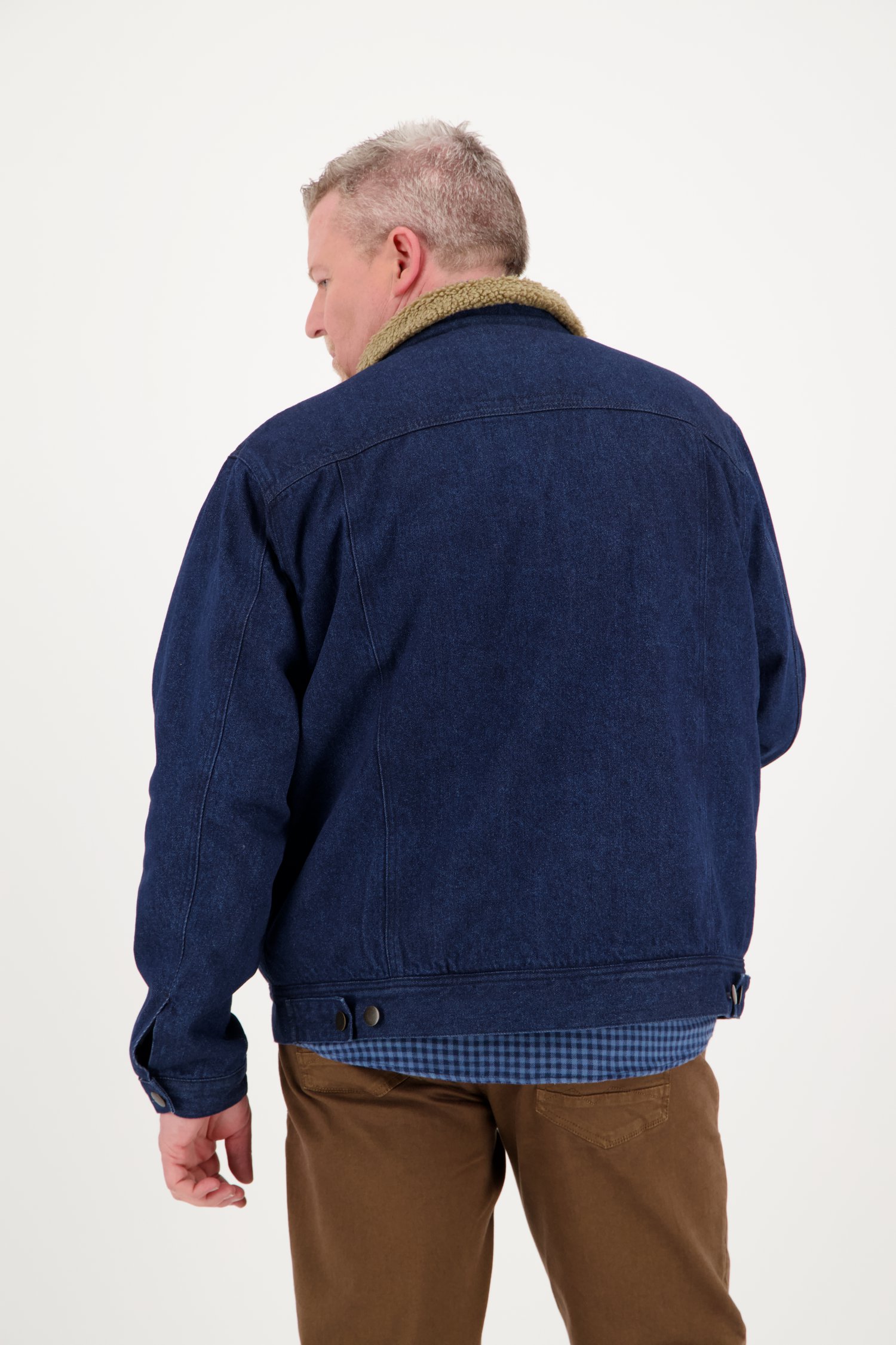Veste en jean bleu foncé de Jefferson pour Hommes