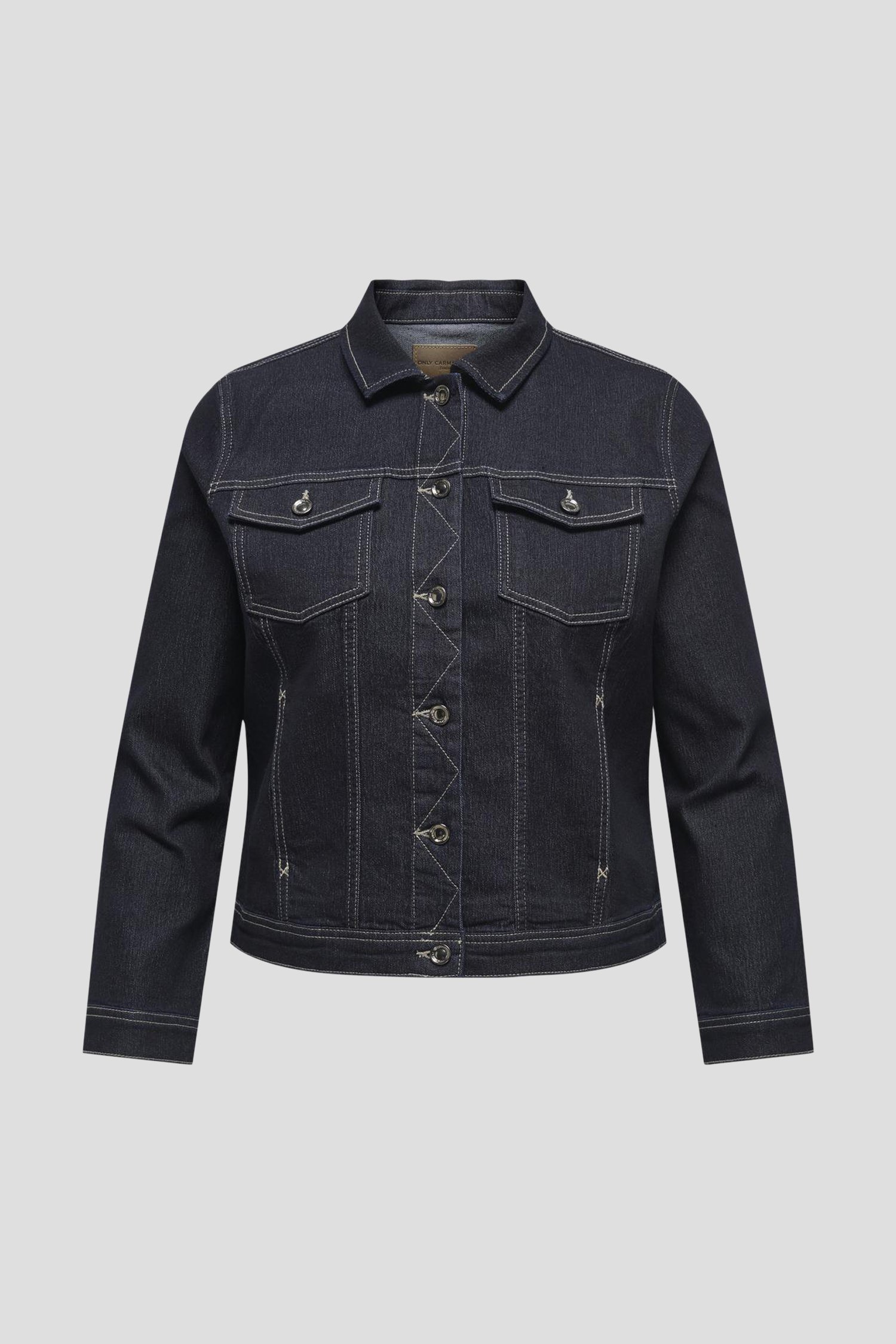 Veste en jean bleu foncé de Only Carmakoma pour Femmes