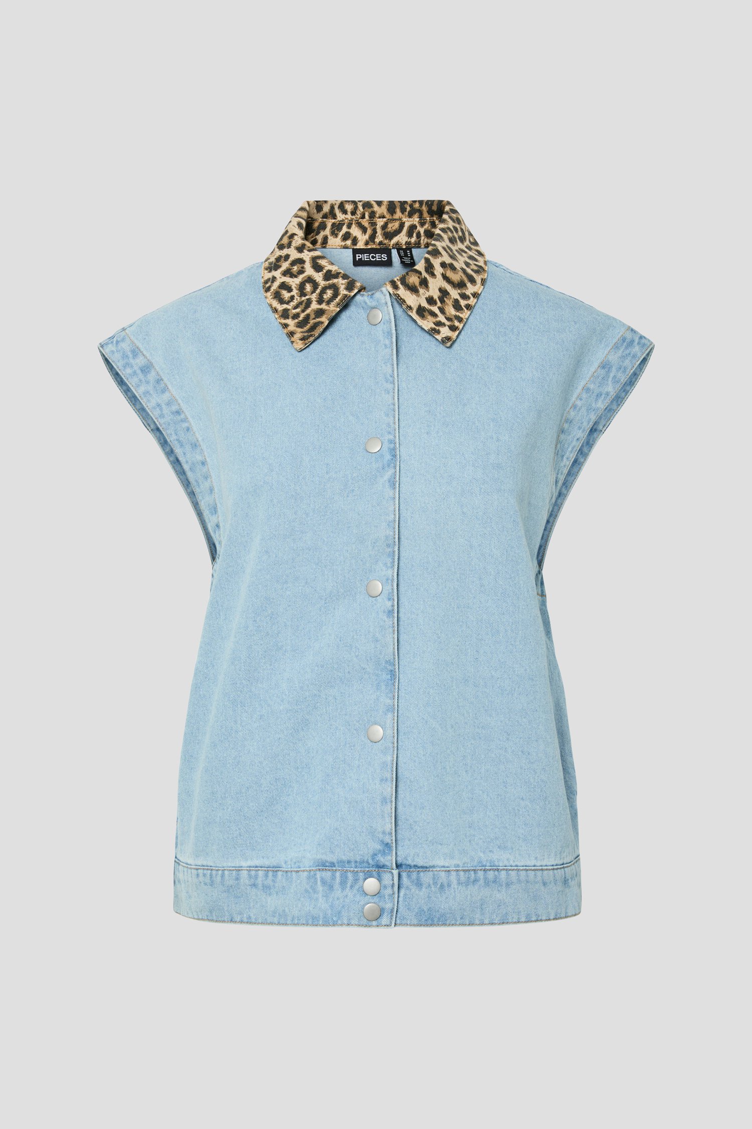 Photo produit 1 de Veste en jean sans manches de Pieces pour Femmes