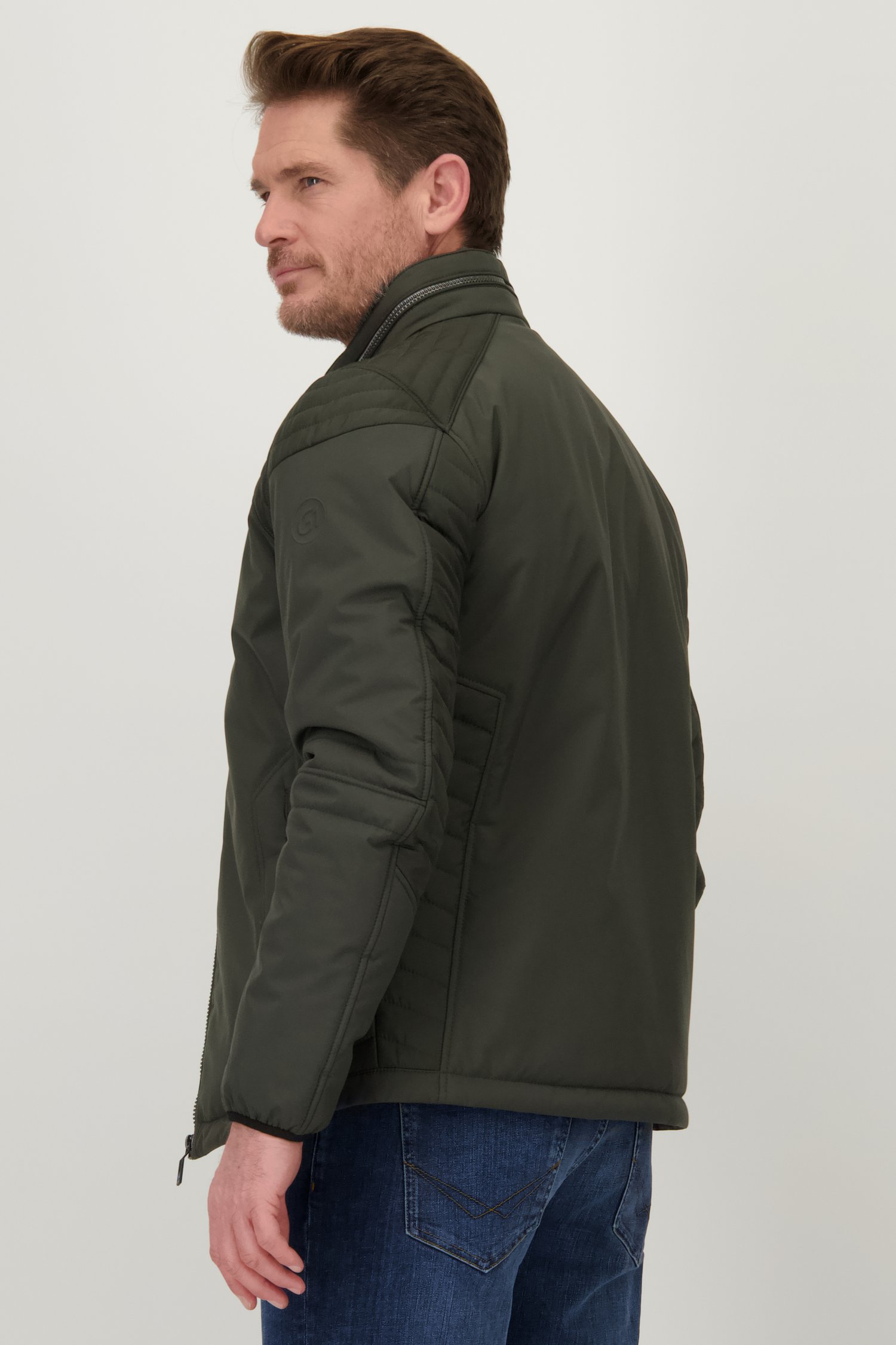 Veste kaki sans capuche de Gate One pour Hommes