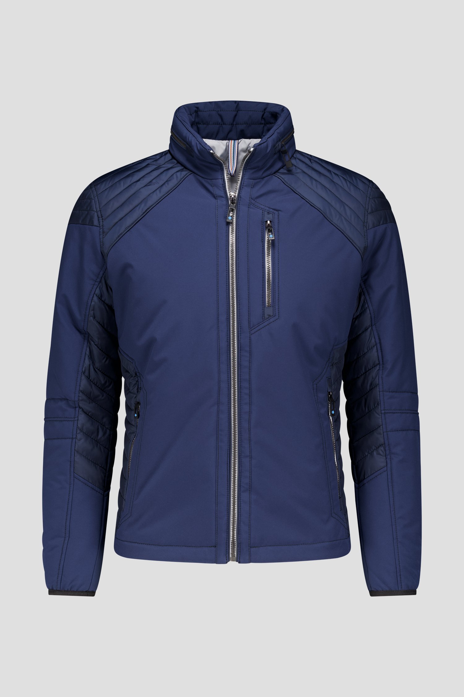 Veste légère matelassée bleu foncé sans capuche de Gate One pour Hommes