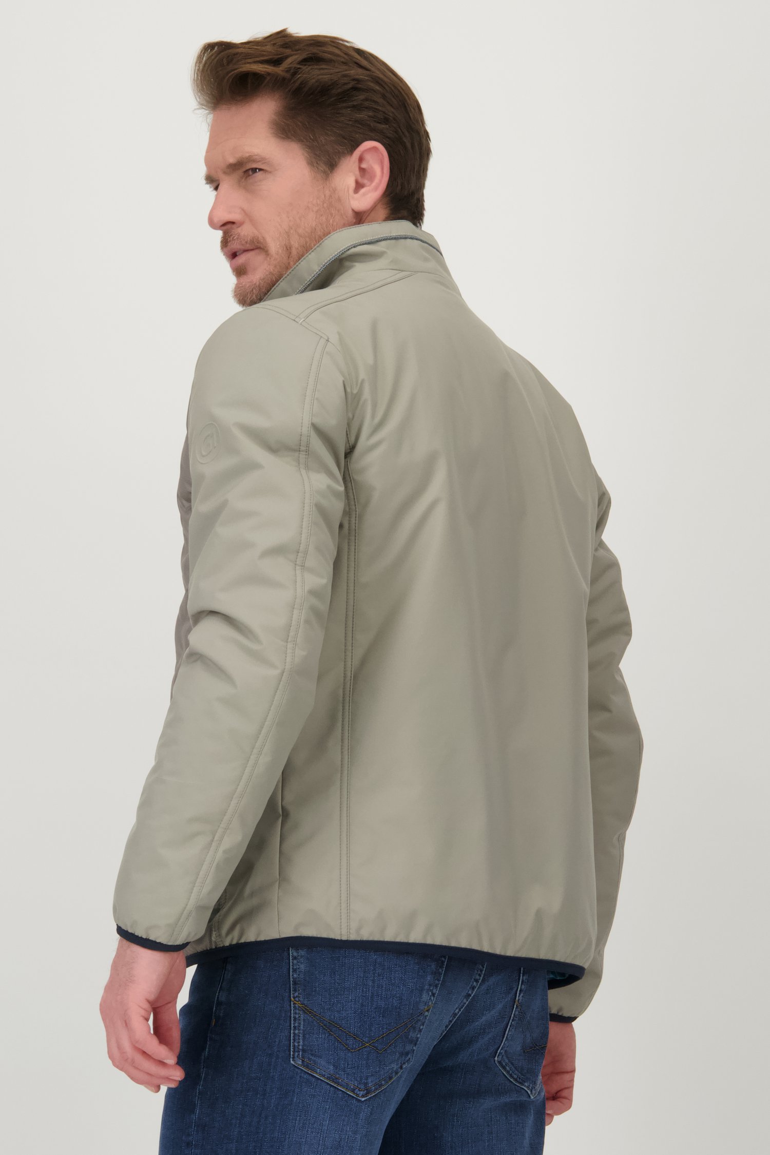 Veste légère matelassée gris-vert de Gate One pour Hommes