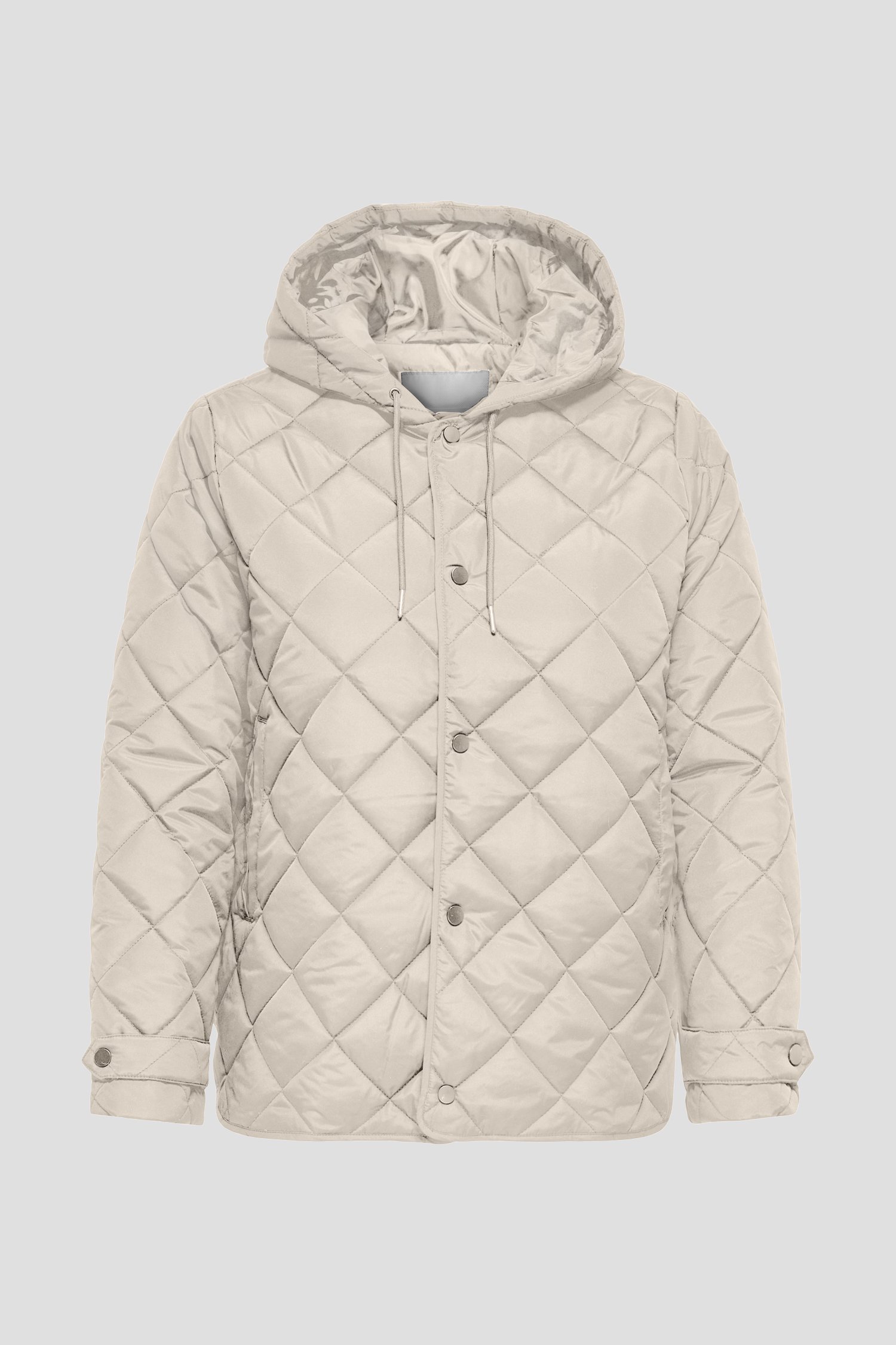 Photo produit 1 de Veste matelassée beige avec capuche de ONLY Carmakoma pour Femmes