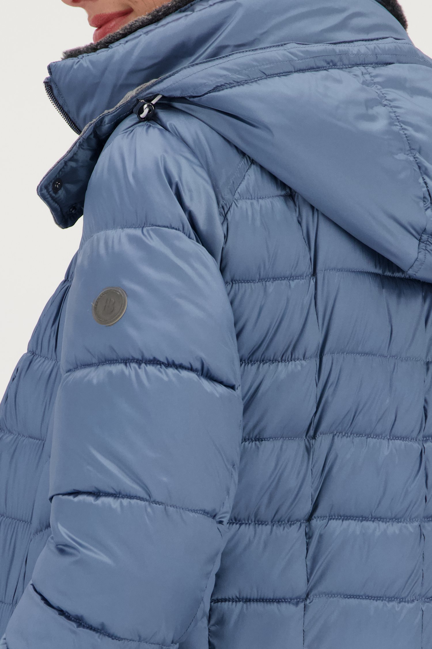 Veste matelassée bleu clair de Barbara Lebek pour Femmes