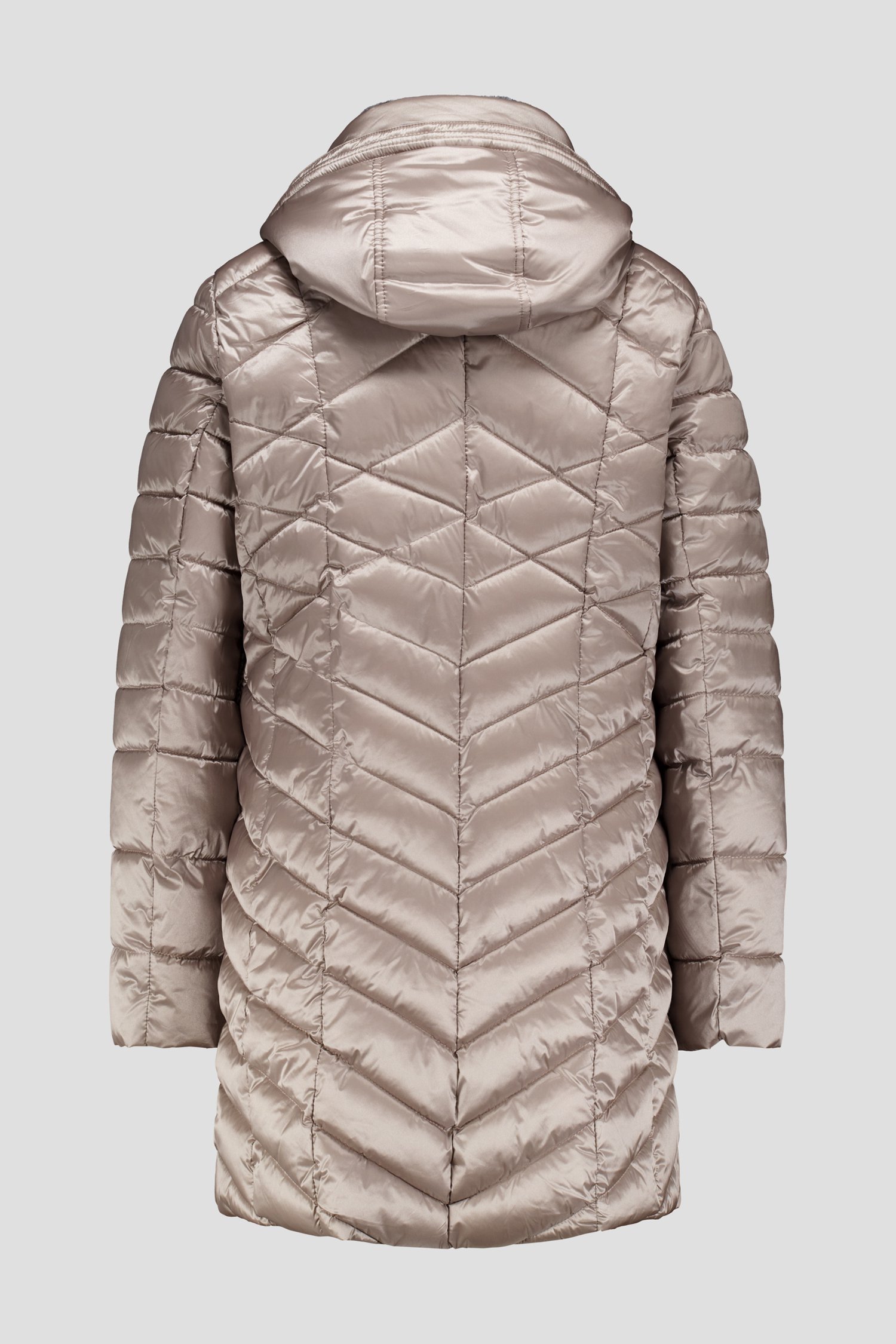 Photo produit 2 de Veste matelassée mi-longue marron clair de Barbara Lebek pour Femmes