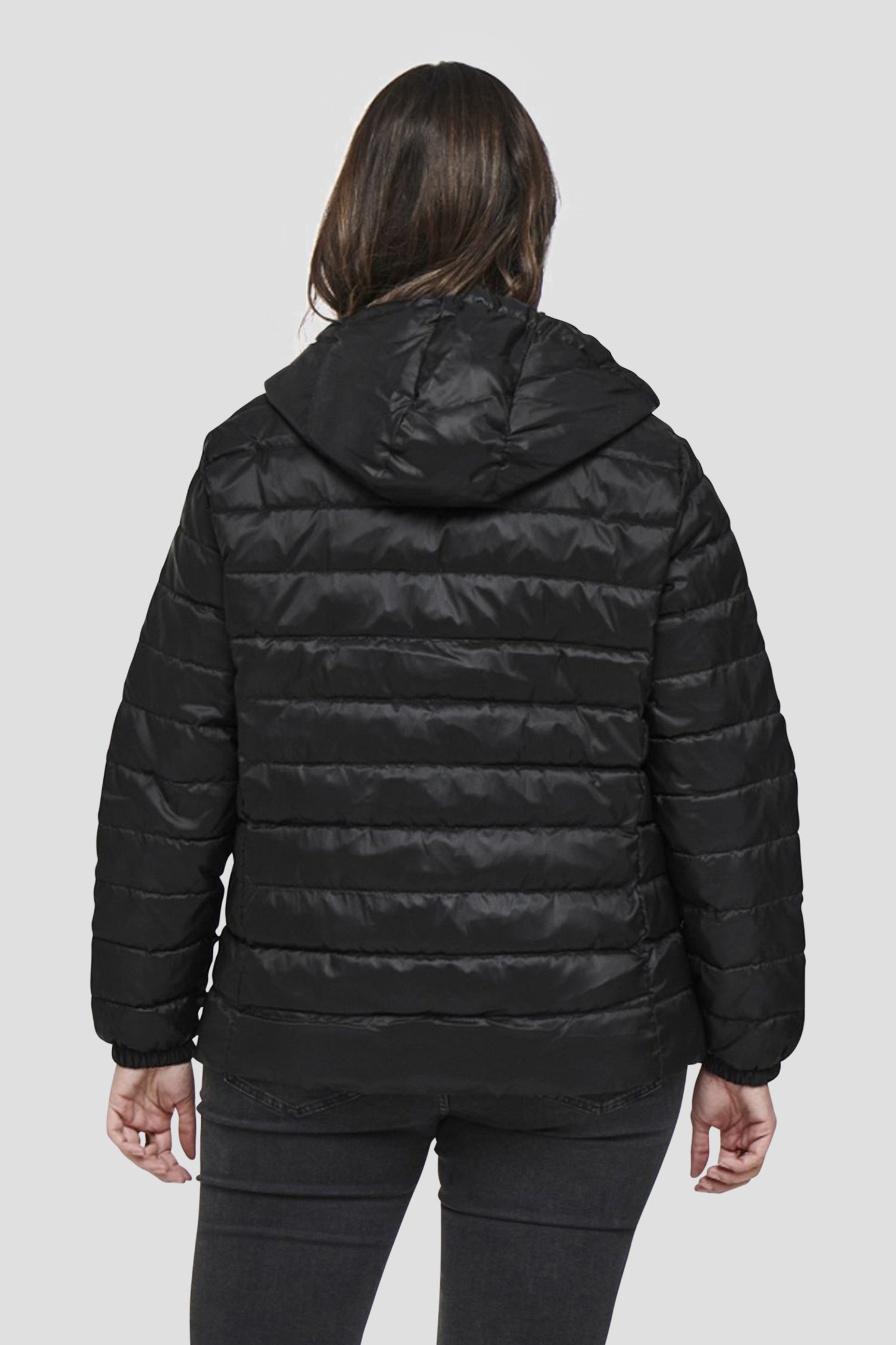 Veste matelassée noire de Only Carmakoma pour Femmes
