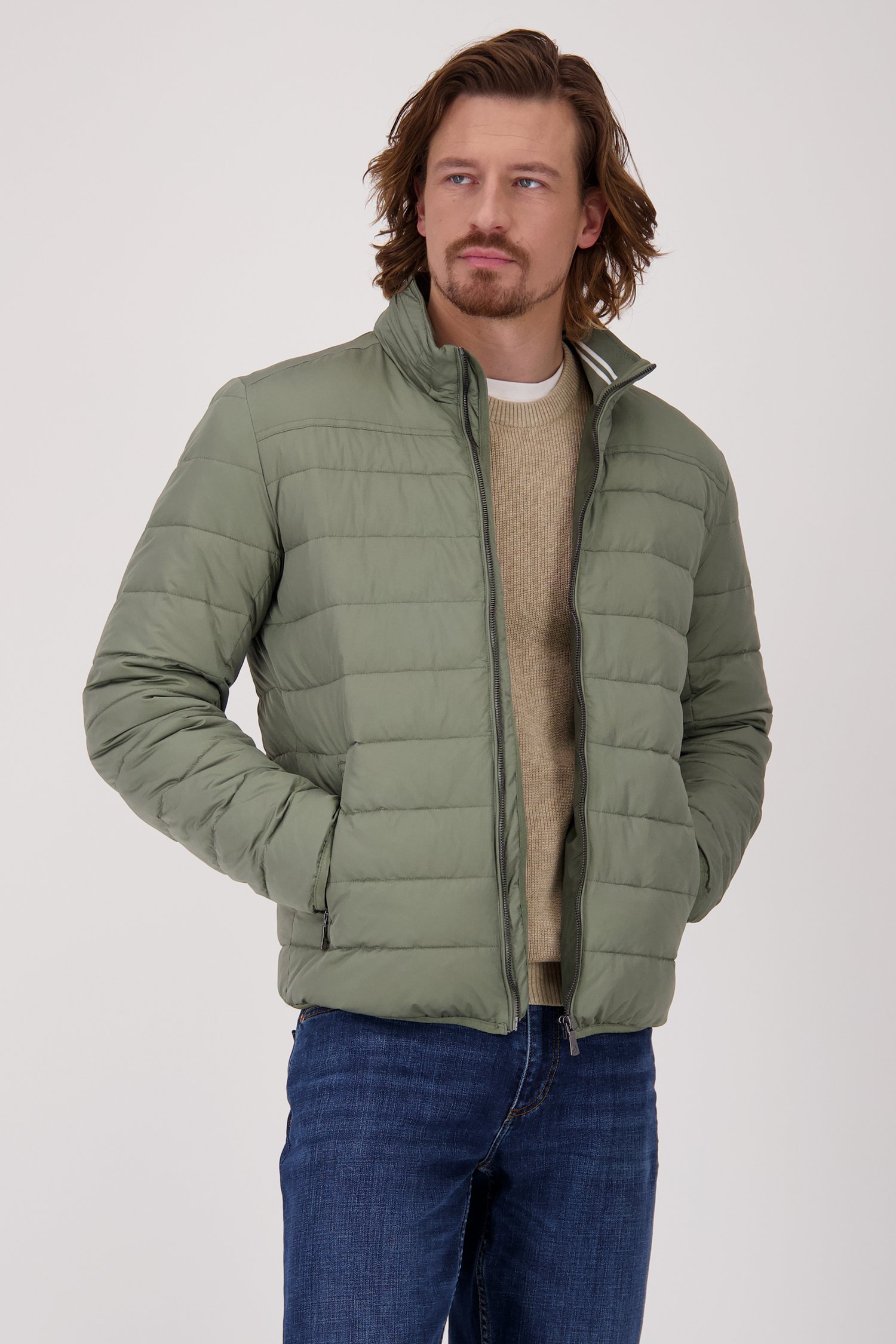 Veste matelassée verte - Déperlante de Ravøtt pour Hommes