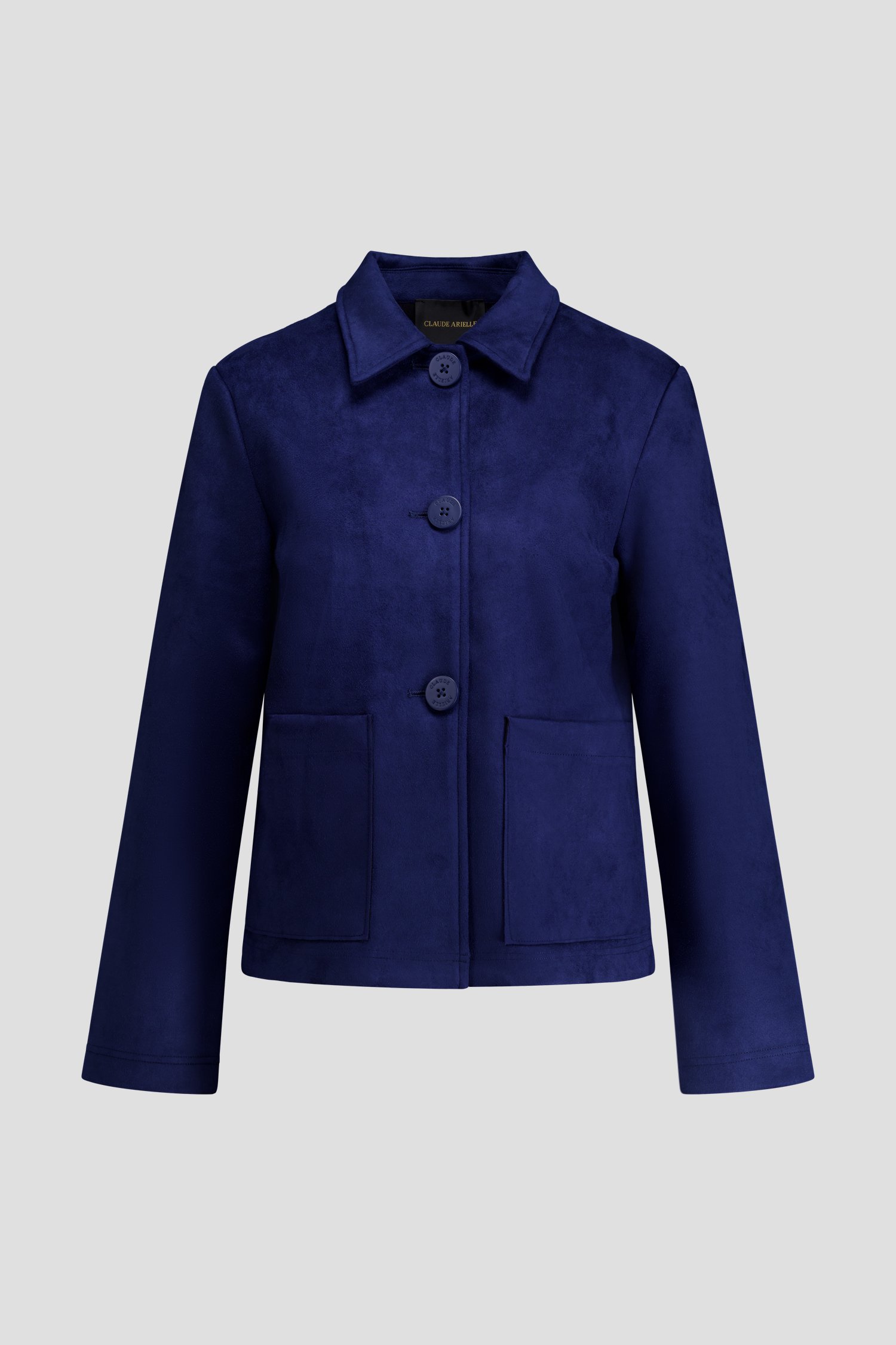 Photo produit 1 de Veste navy en effet suédé de Claude Arielle pour Femmes