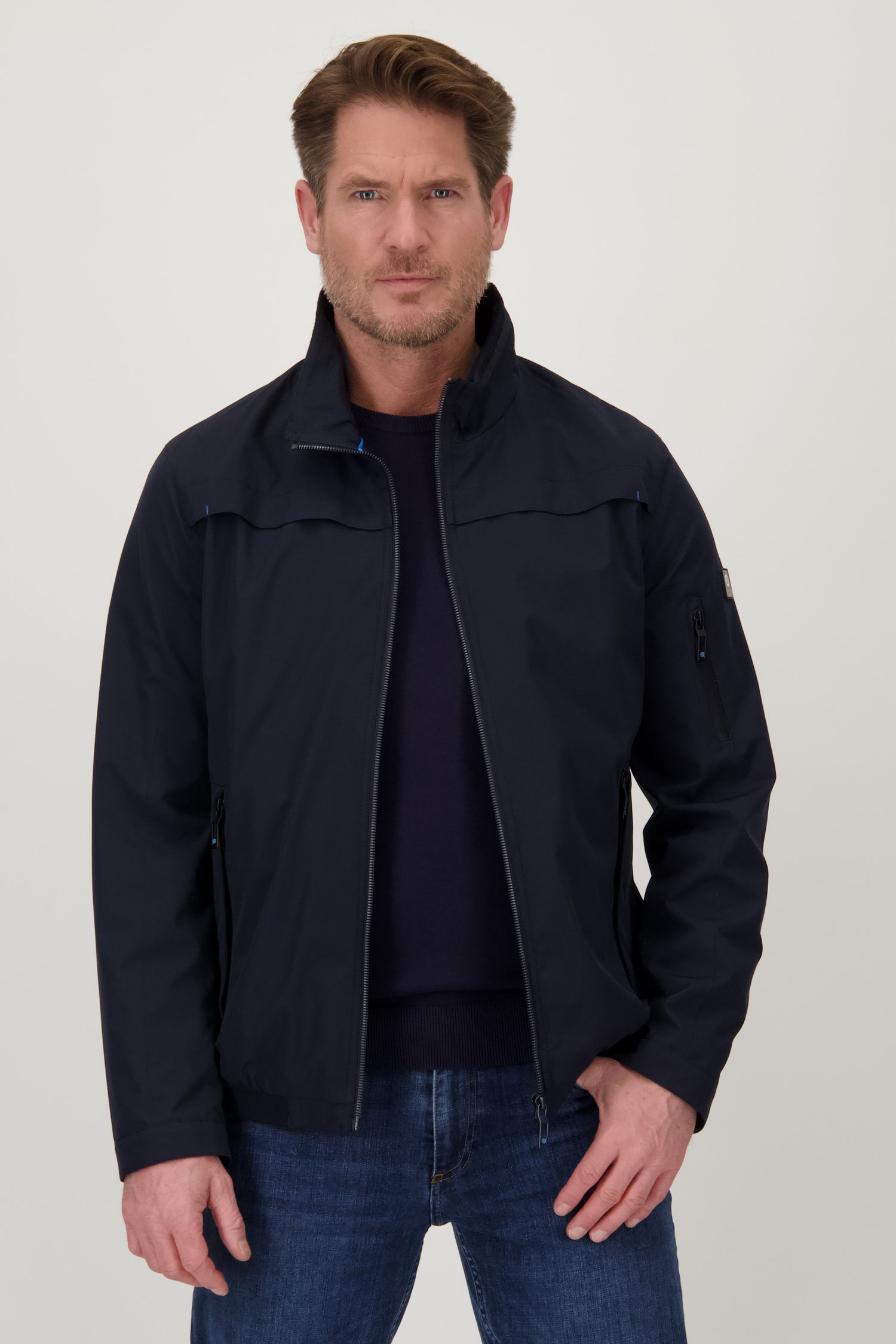 Veste navy sans capuche de Gate One pour Hommes