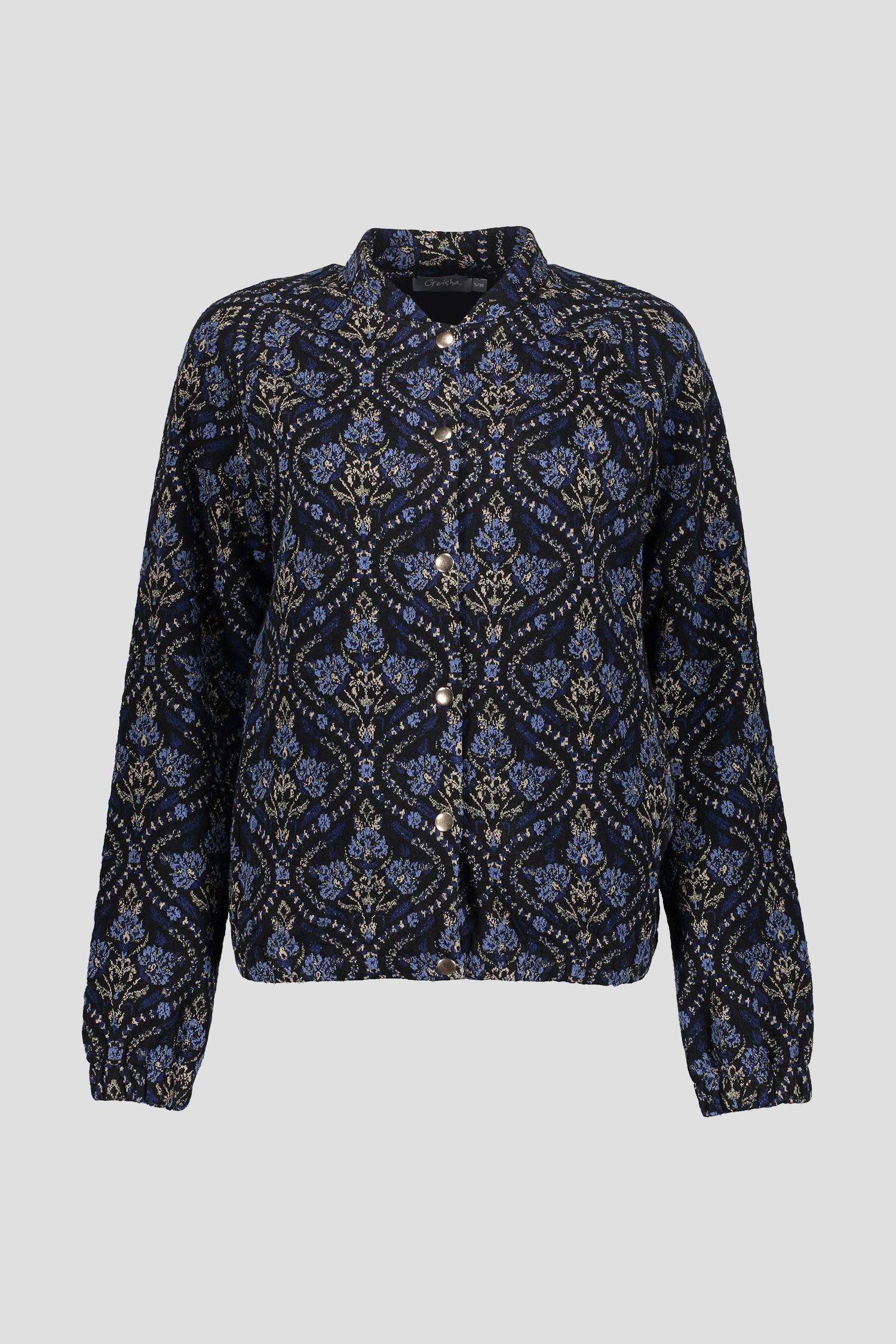 Photo produit 1 de Veste noire à motif bleu de Geisha pour Femmes
