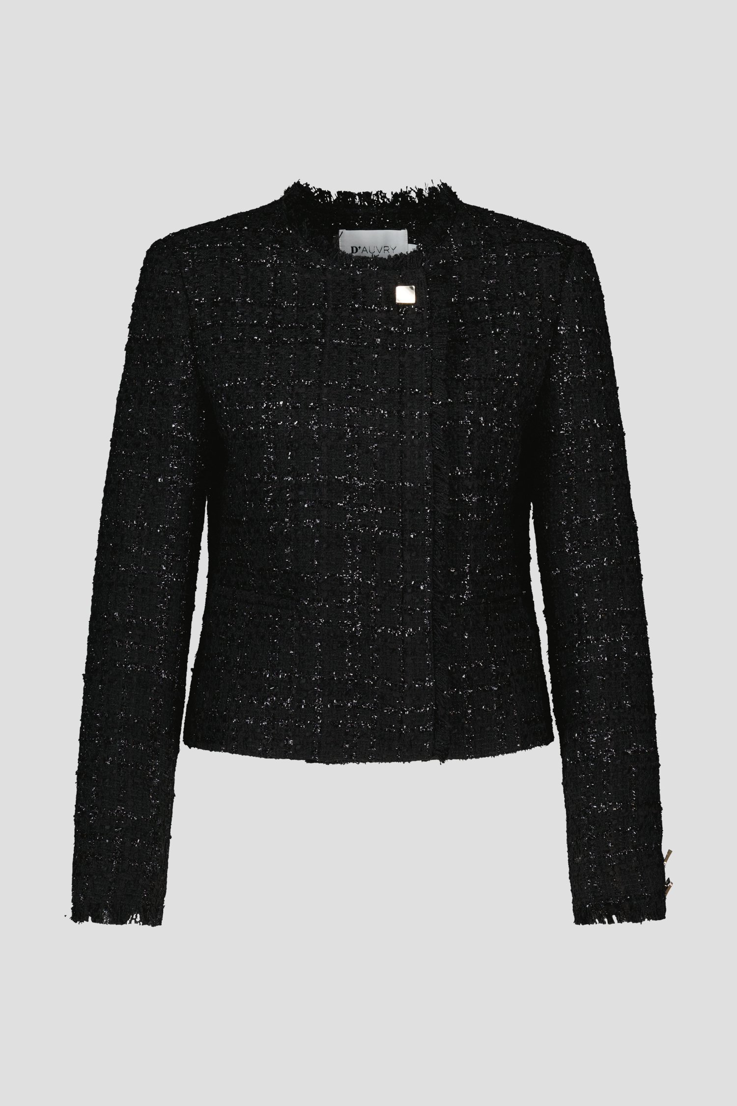 Veste noire en bouclé brillant de D'Auvry pour Femmes