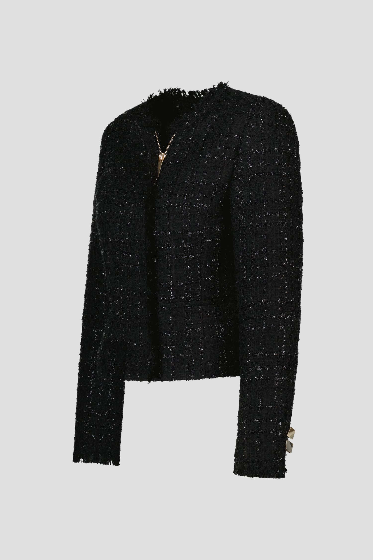 Veste noire en bouclé brillant de D'Auvry pour Femmes