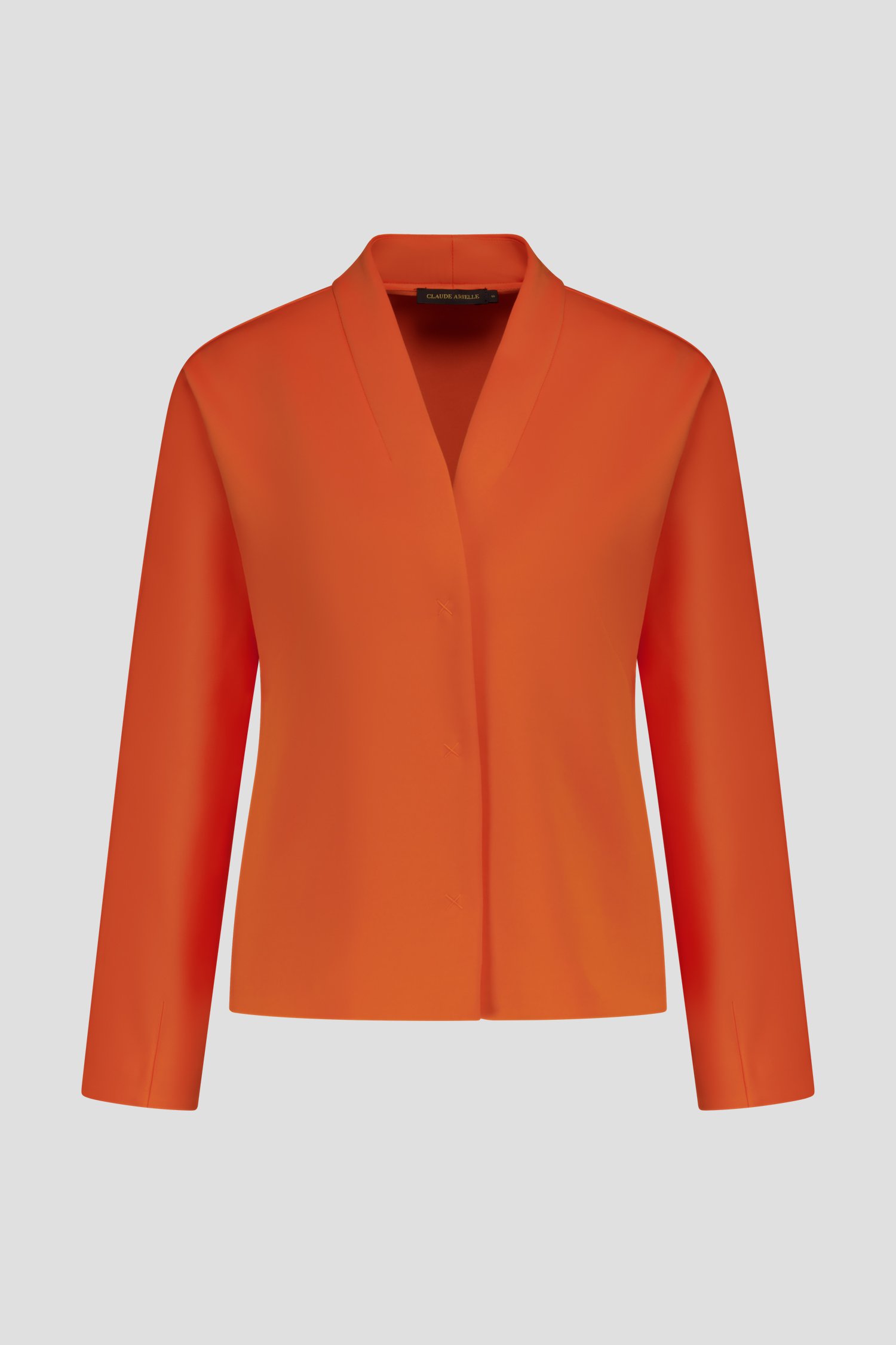 Veste orange de Claude Arielle pour Femmes