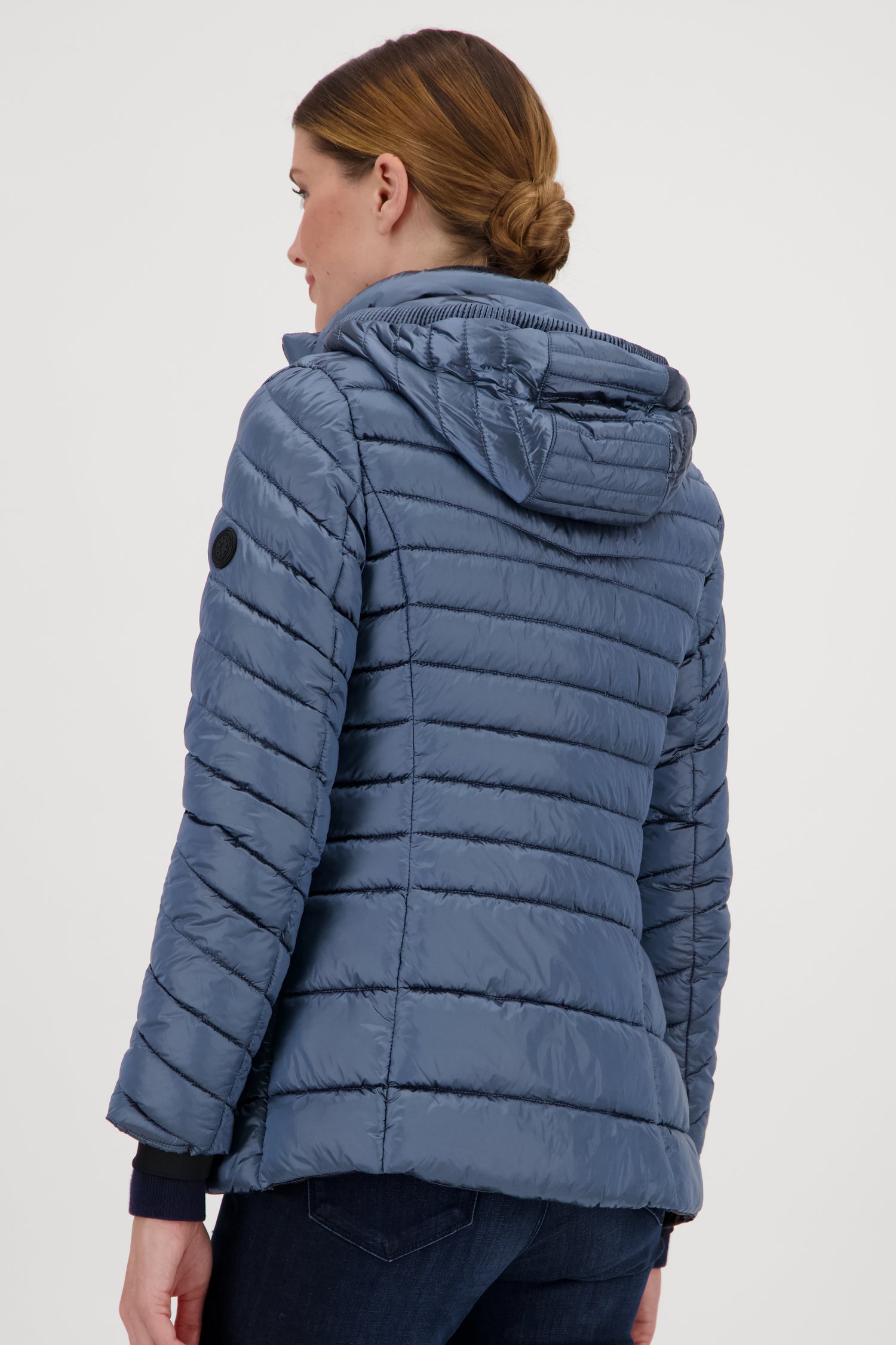 Veste polaire matelassée bleue de Barbara Lebek pour Femmes