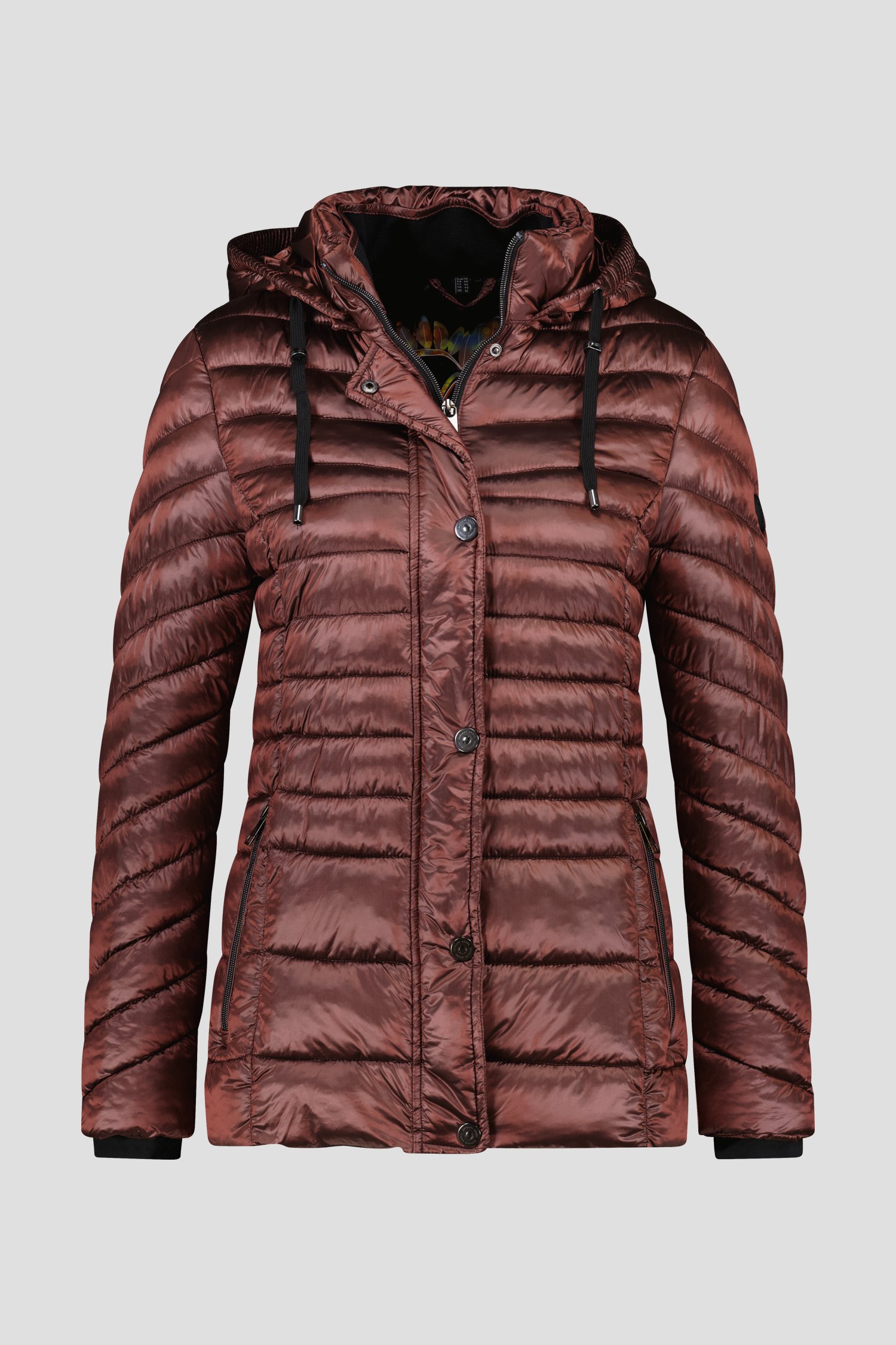 Veste polaire matelassée bordeaux de Barbara Lebek pour Femmes