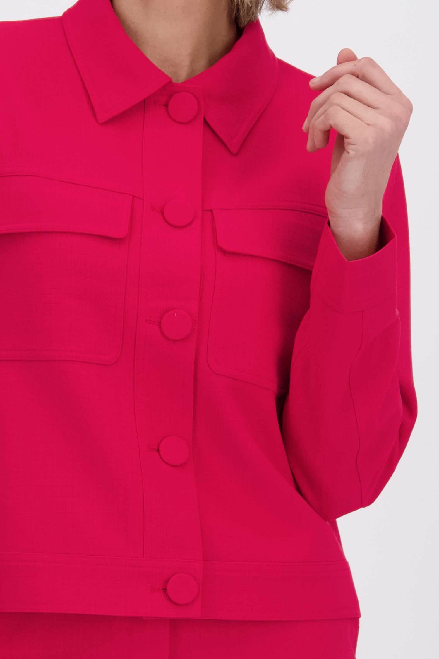 Détail de Veste rouge de Claude Arielle pour Femmes