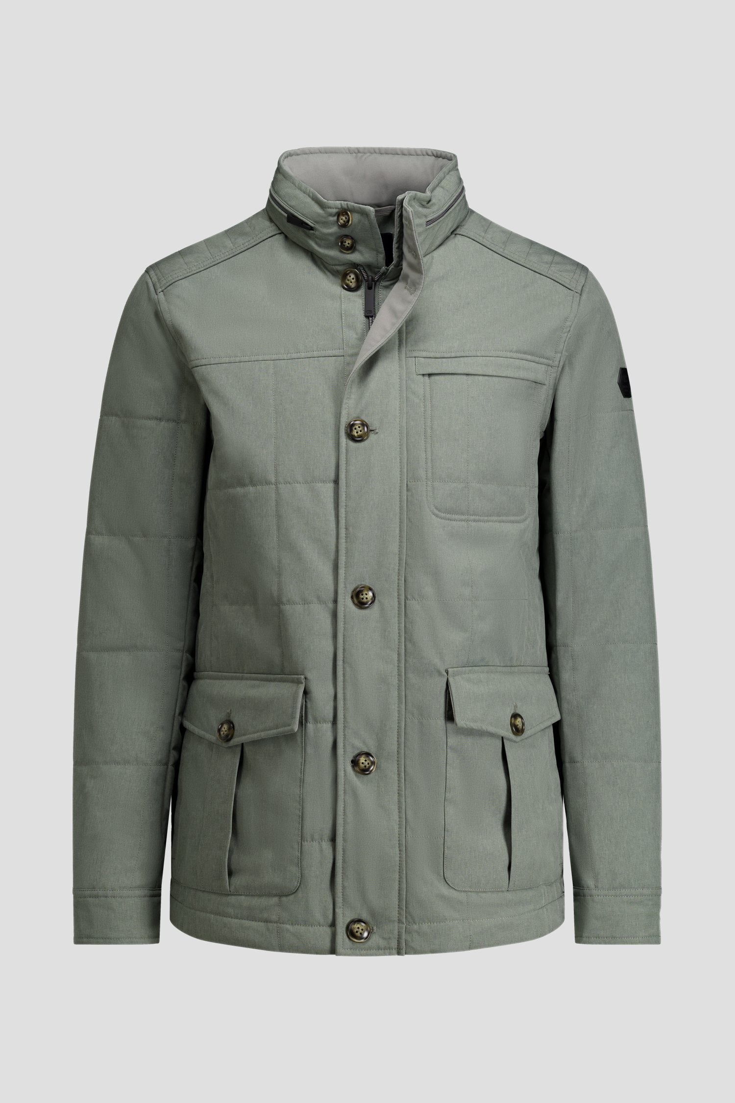 Photo produit 1 de Veste vert gris avec capuche amovible de Dansaert Blue pour Hommes