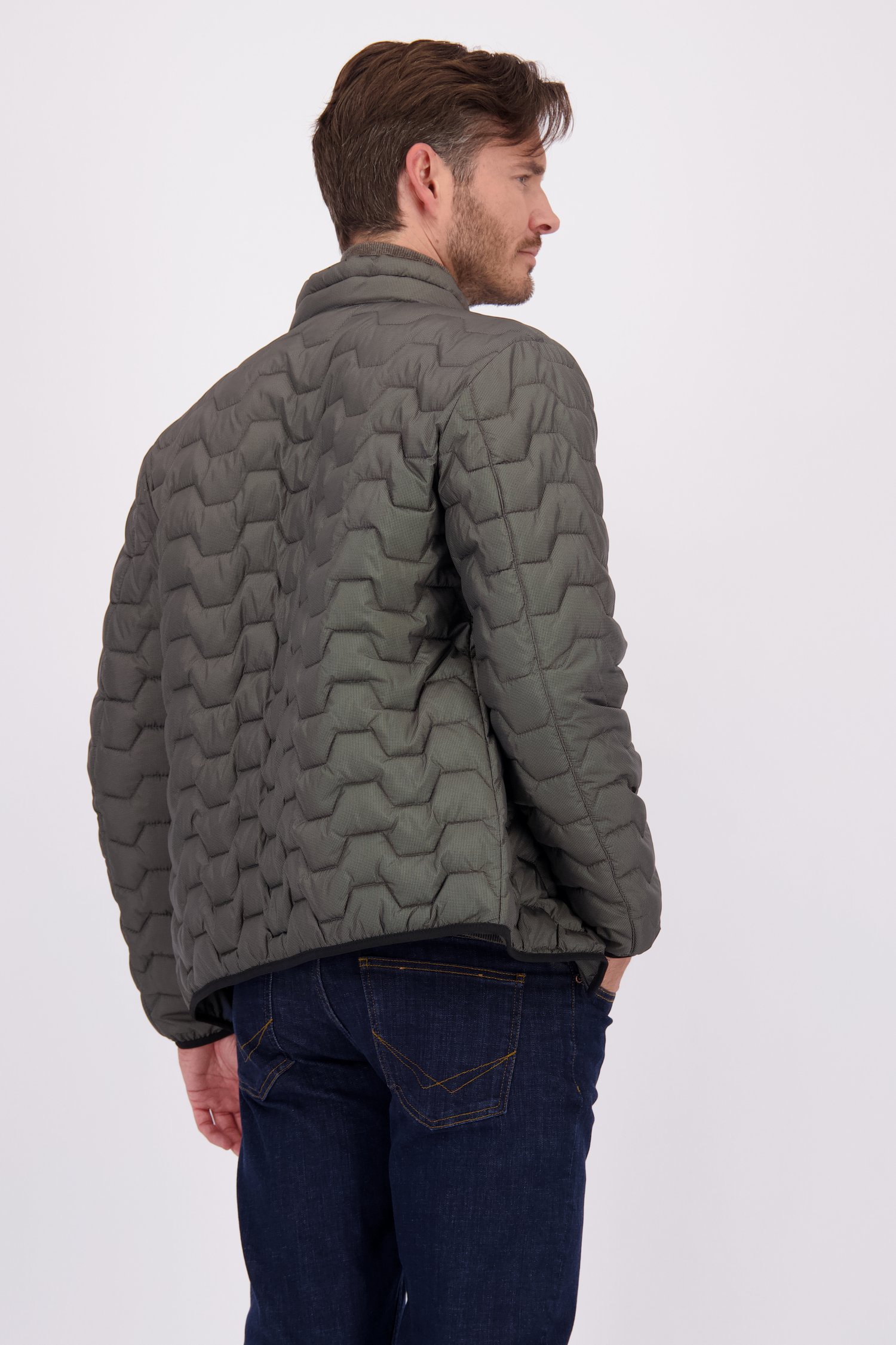 Photo supplémentaire 1 de Veste vert olive légèrement matelassée de Gate One pour Hommes