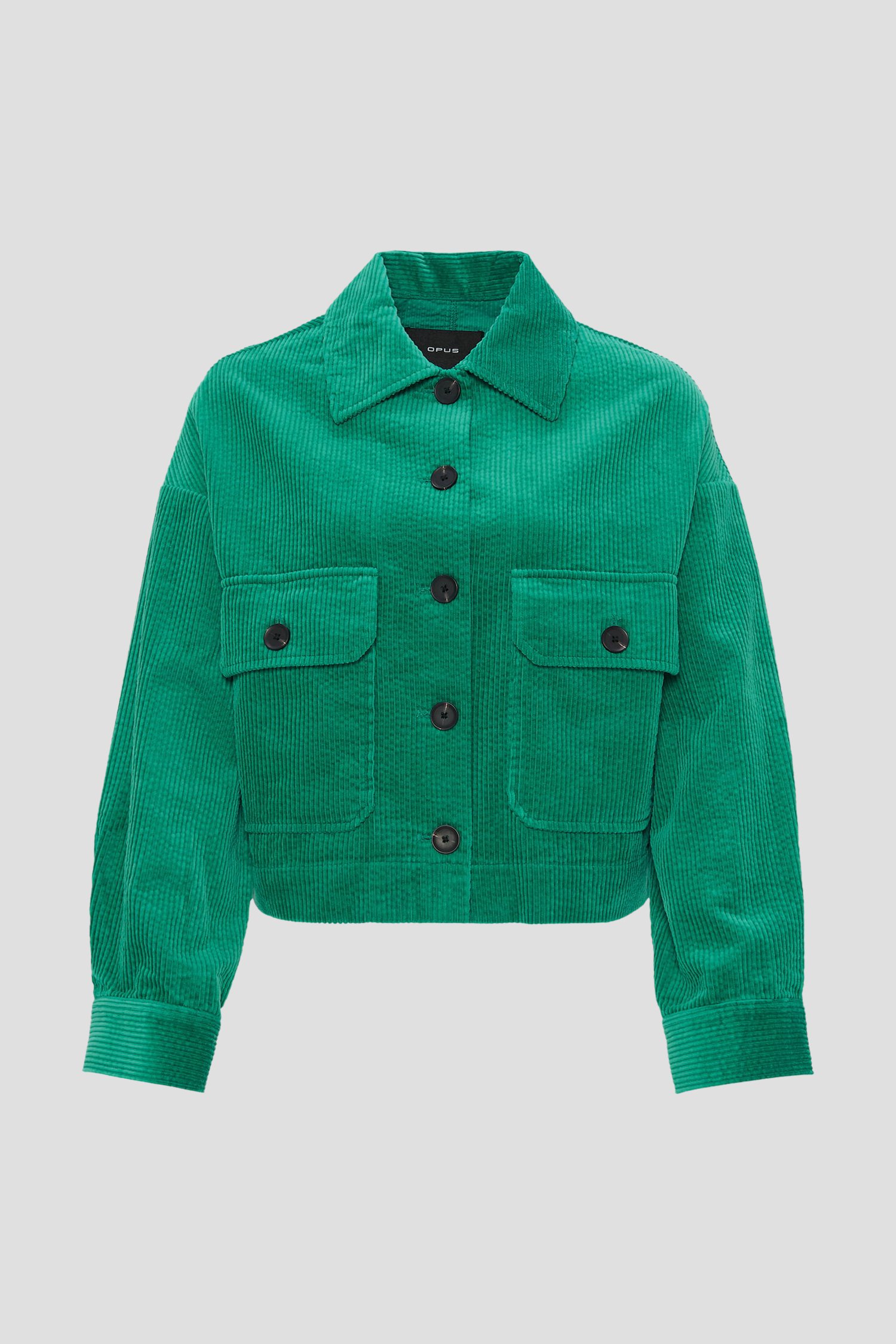 Veste verte en velours côtelé de Opus pour Femmes