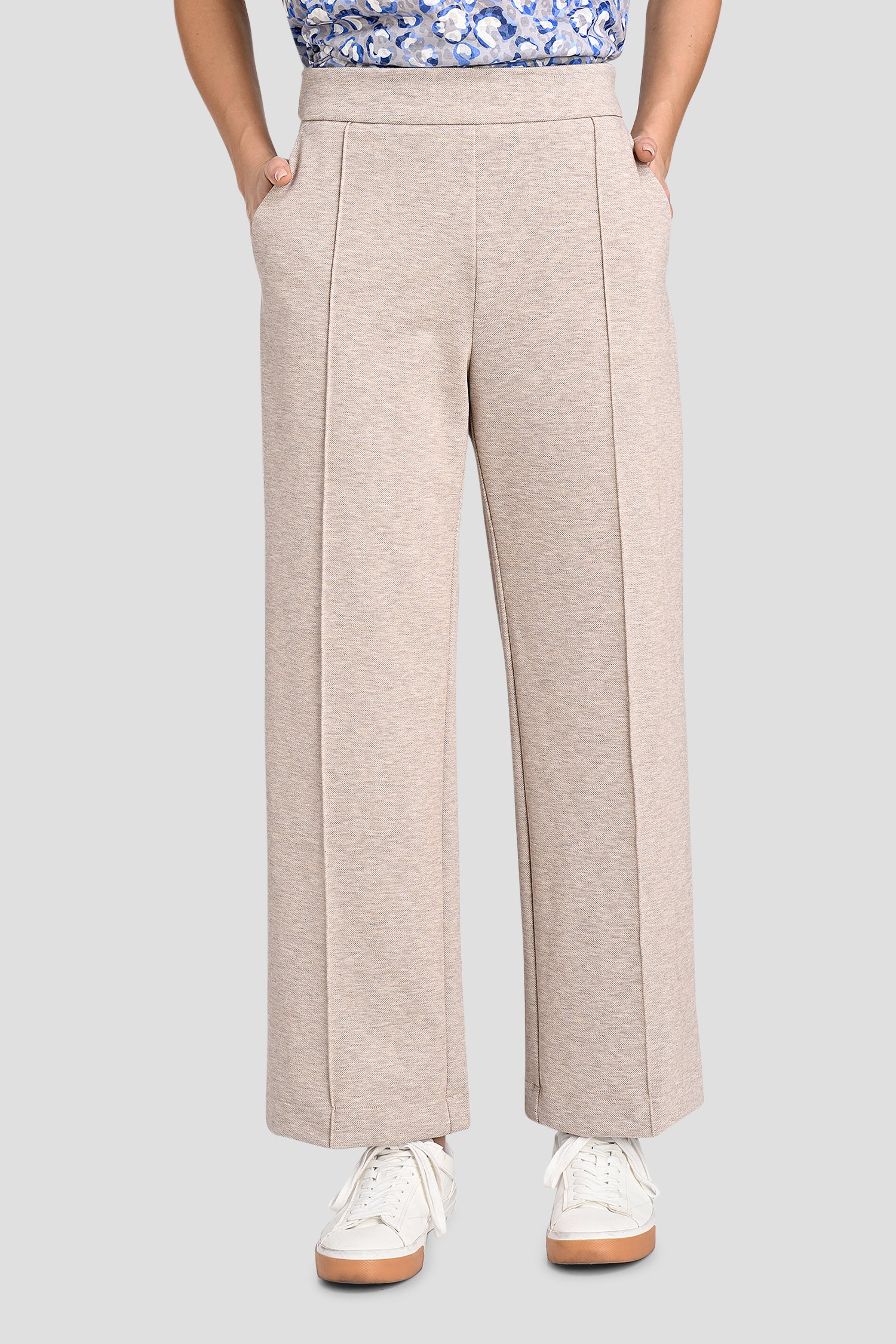 Wijde beige broek van Bicalla voor Dames