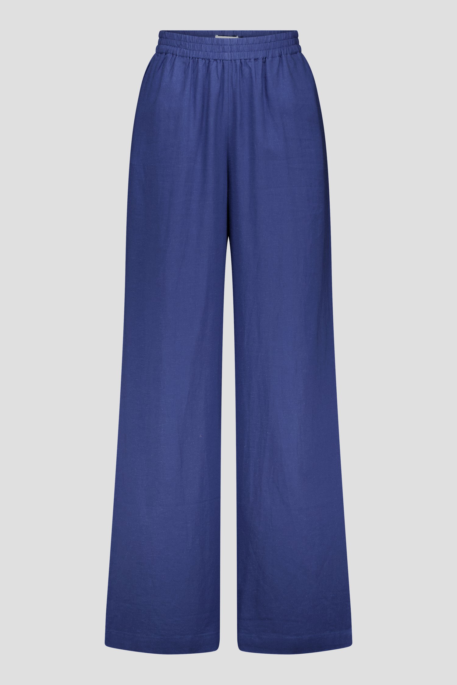 Wijde blauwe linnen broek  van Liberty Island voor Dames