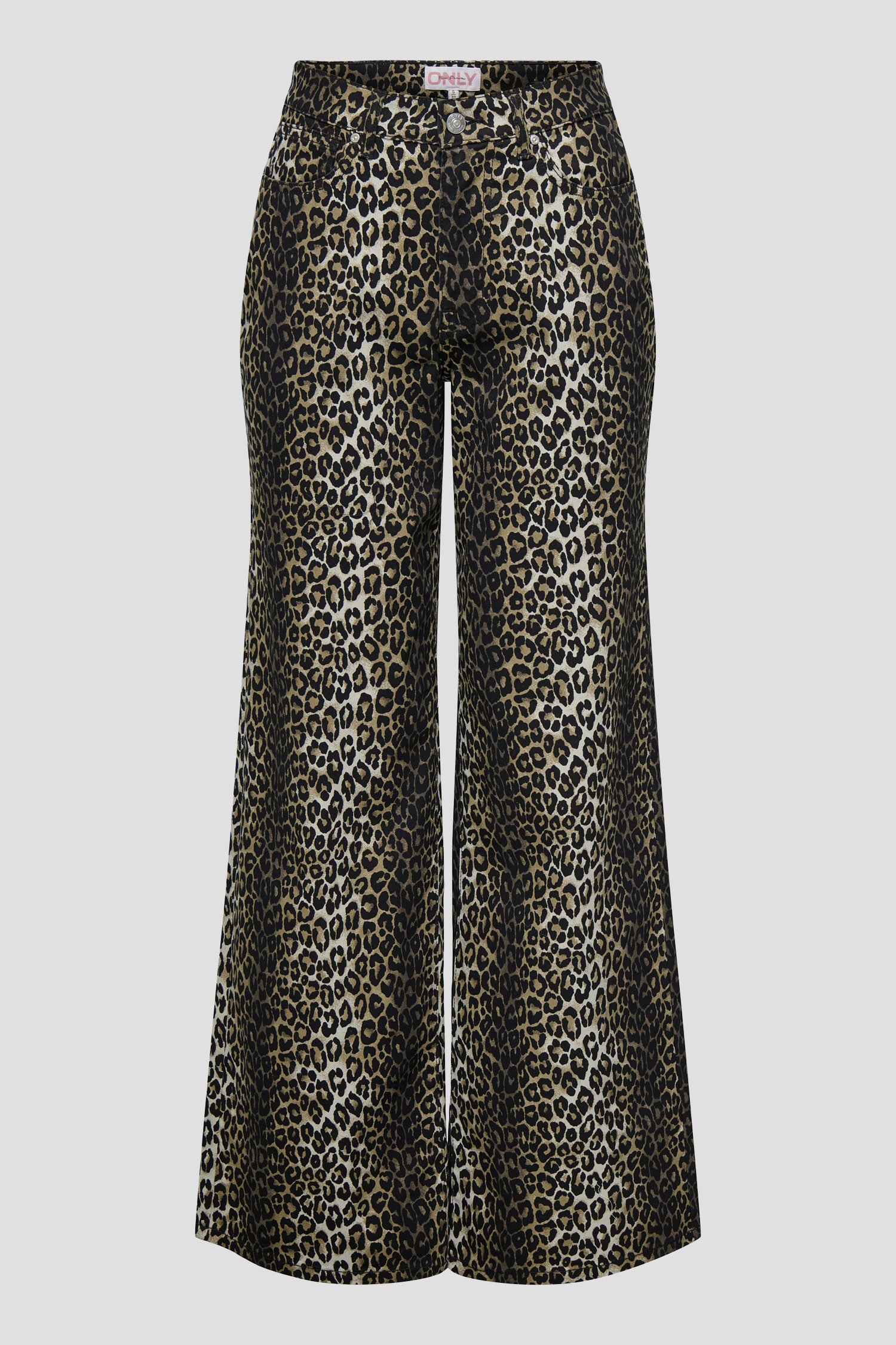 Wijde broek met animal print van Only Carmakoma voor Dames