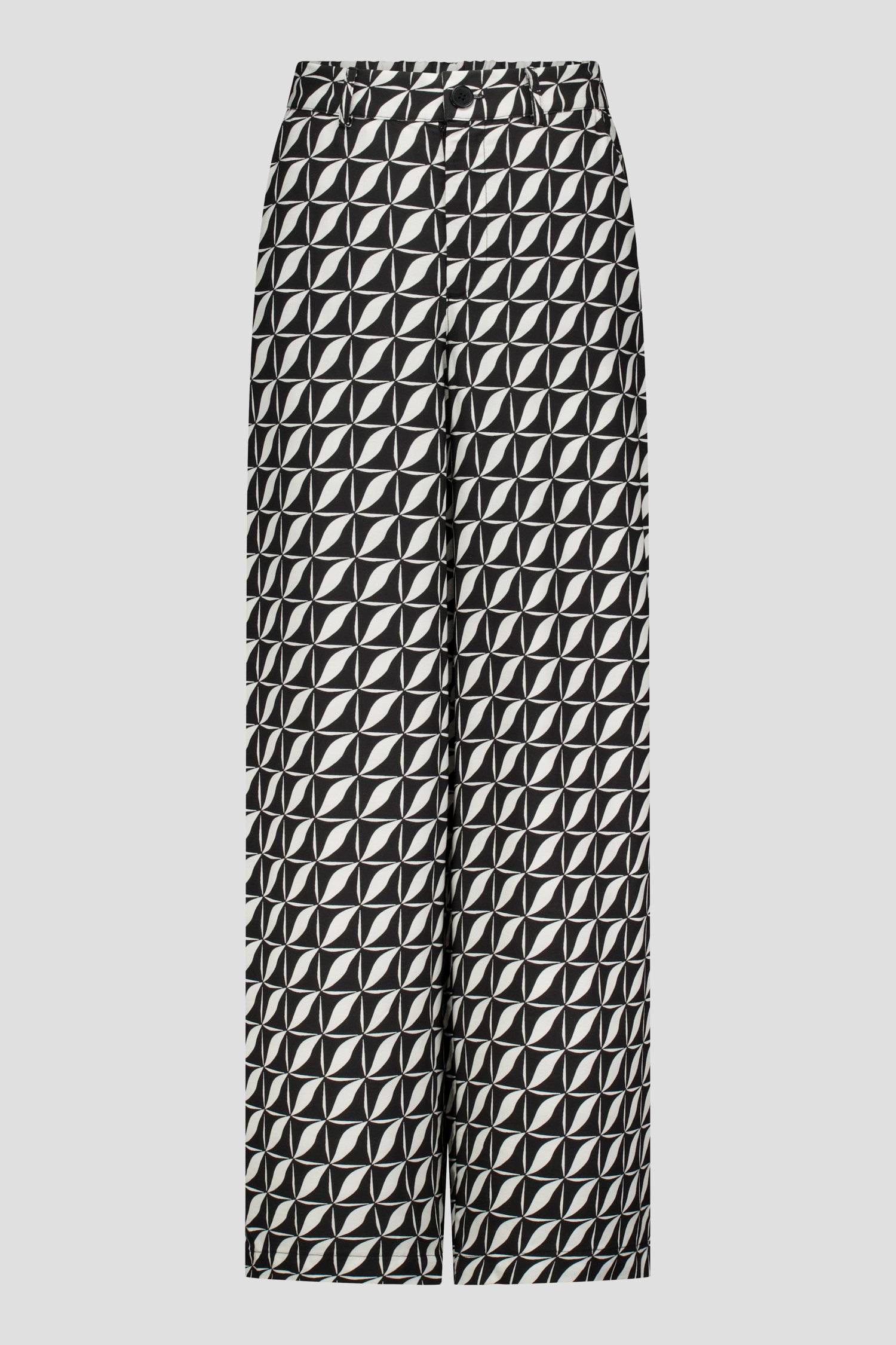 Wijde broek met zwart-wit print van More & More voor Dames