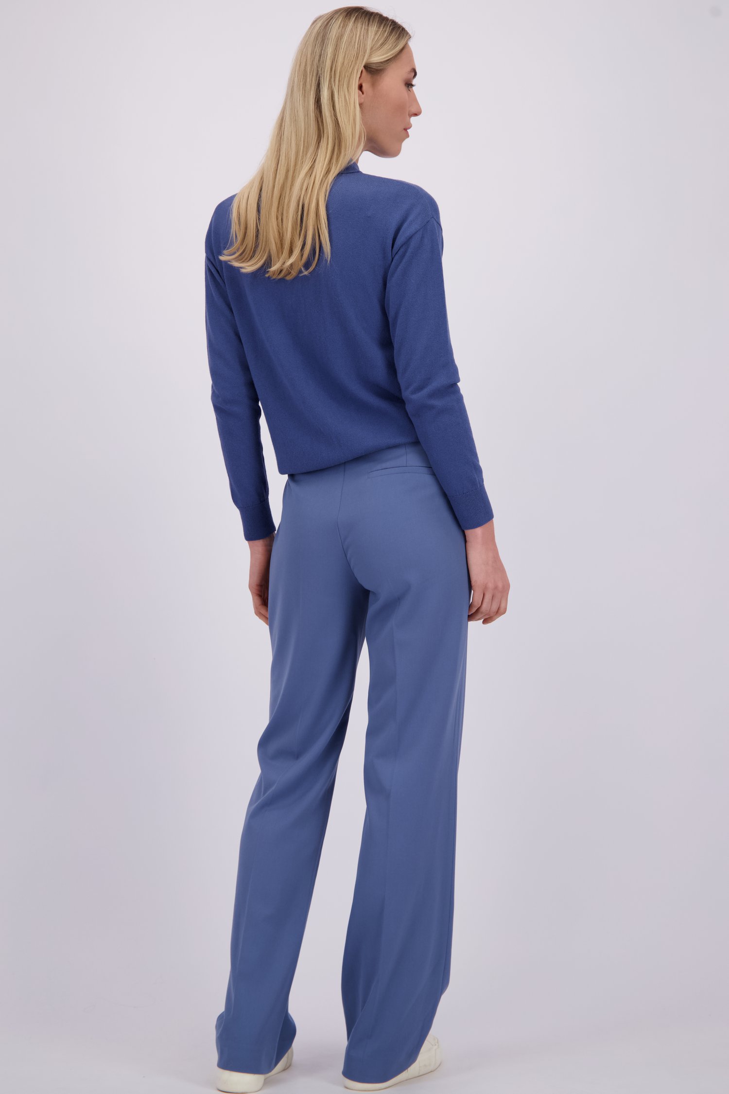 Achterkant van Wijde geklede broek - Blauw door Liberty Island voor Dames