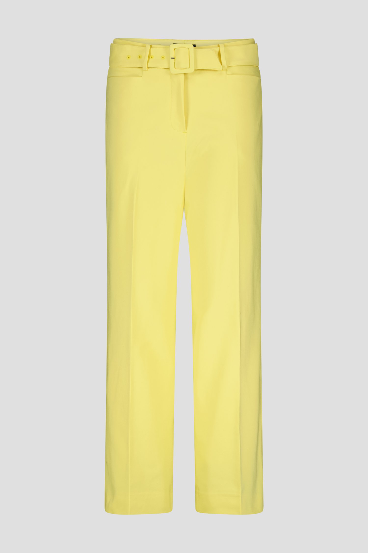 Wijde gele, geklede broek - 7/8 lengte van More & More voor Dames