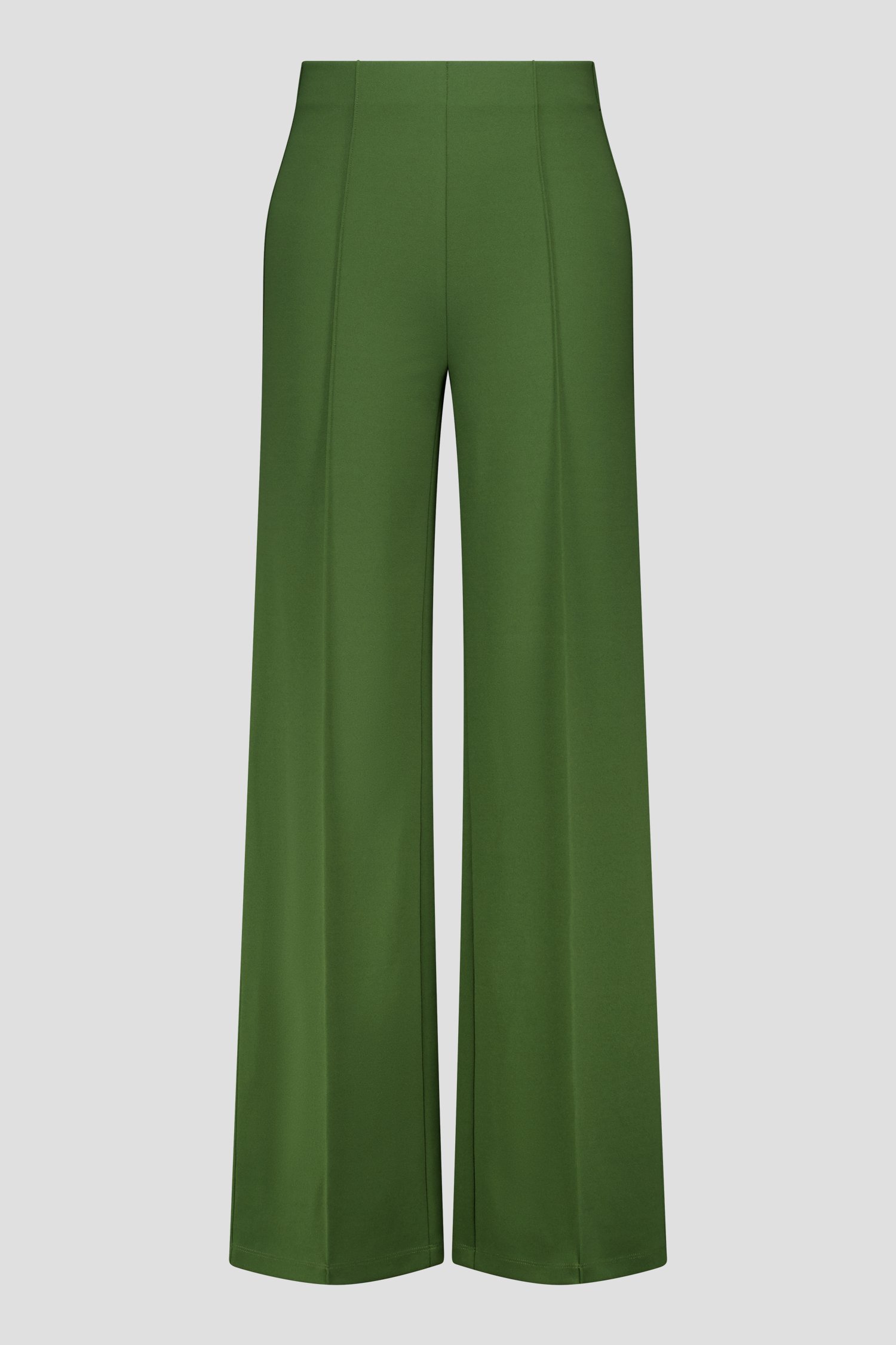 Productfoto 1 van Wijde groene broek met elastische taille door Liberty Island voor Dames