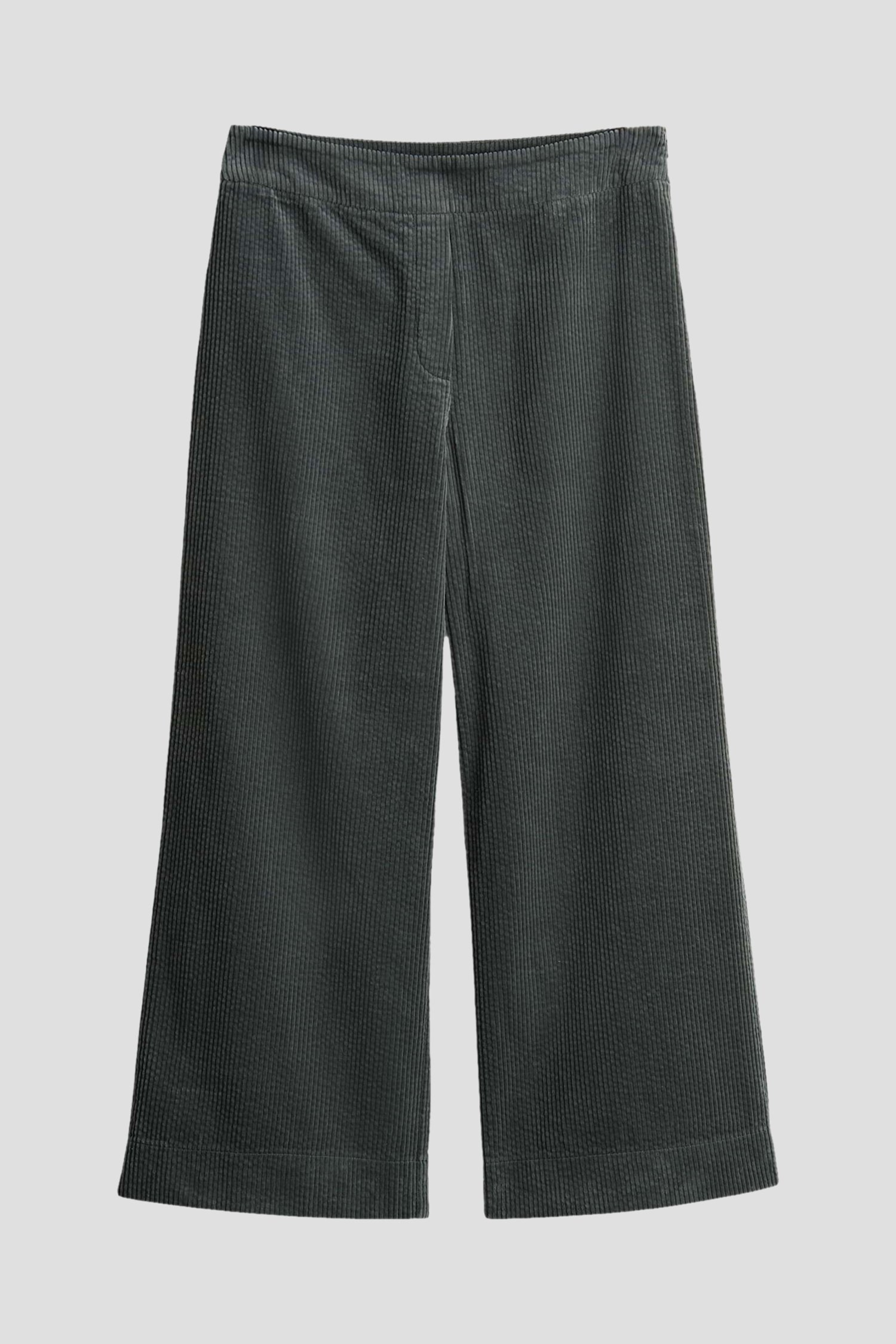 Productfoto 1 van Wijde groene culotte in corduroy door Opus voor Dames