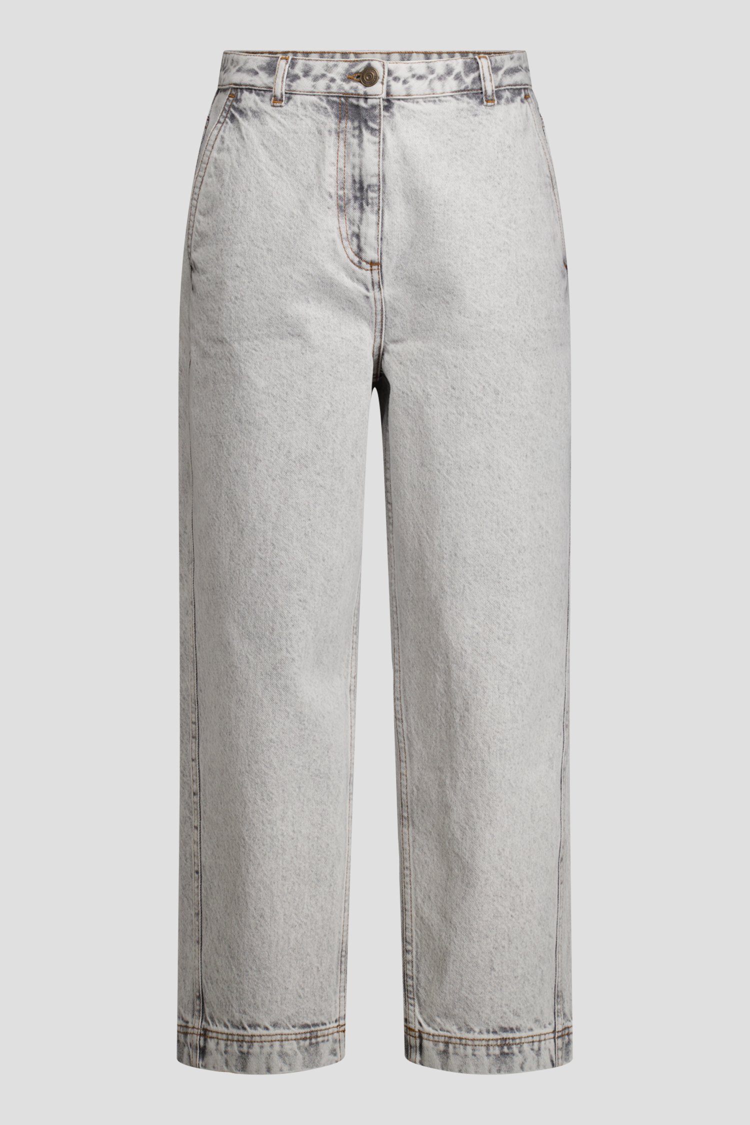 Productfoto 1 van Wijde lichtgrijze jeans door Louise voor Dames