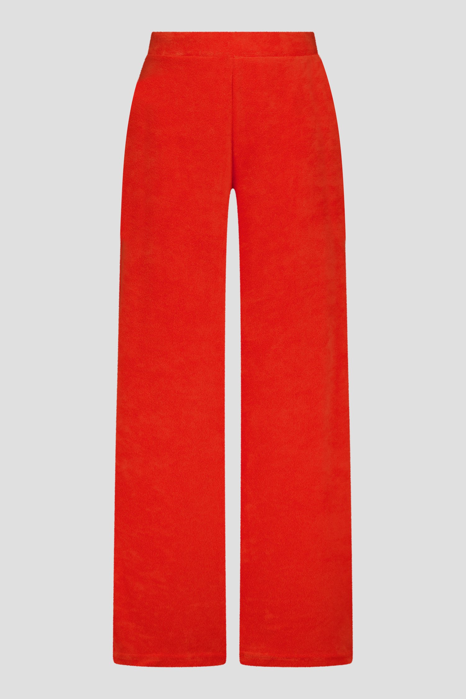 Wijde rode broek in badstof van JDY voor Dames