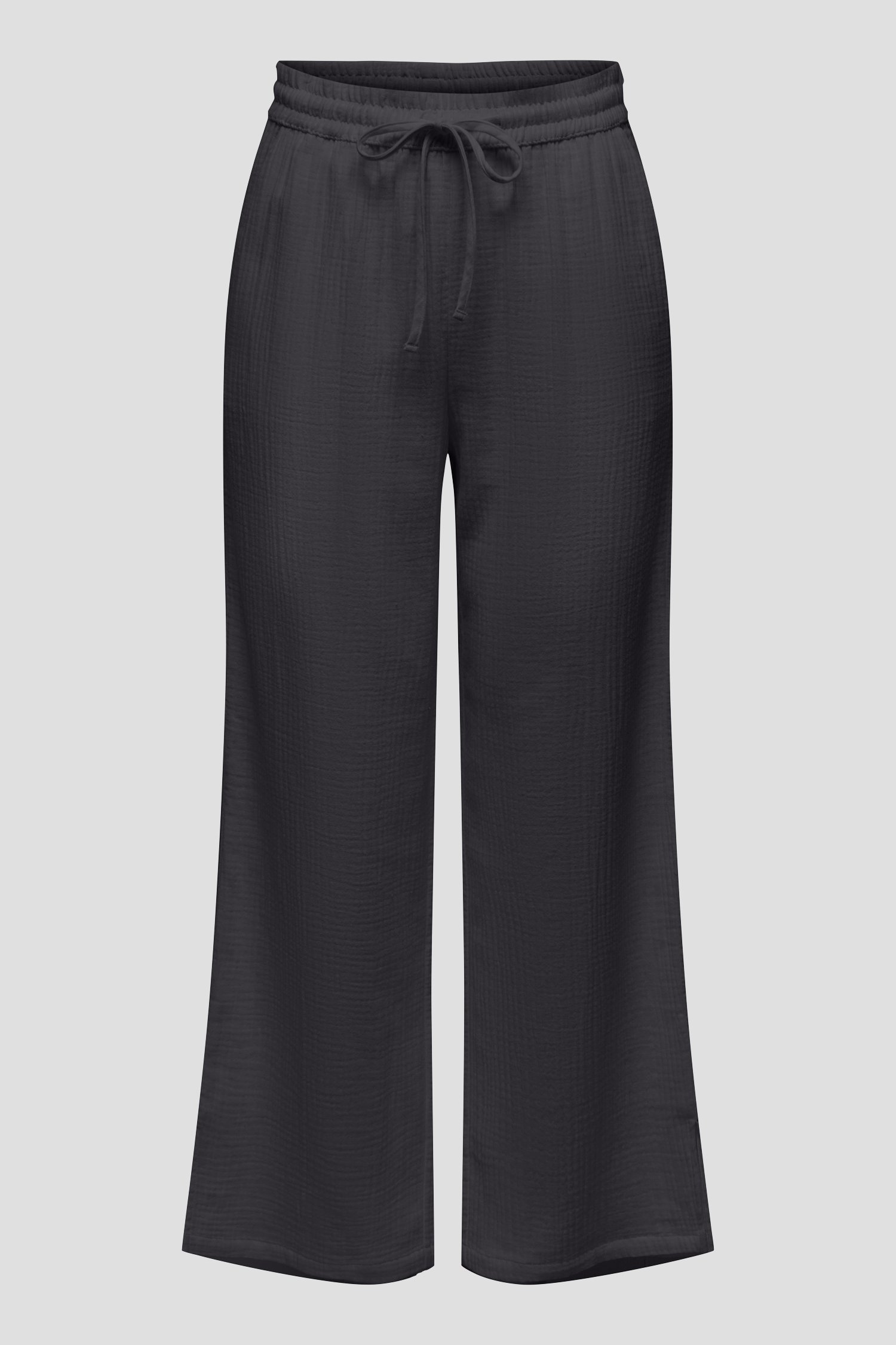 Wijde zwarte broek met tetralook van JDY voor Dames