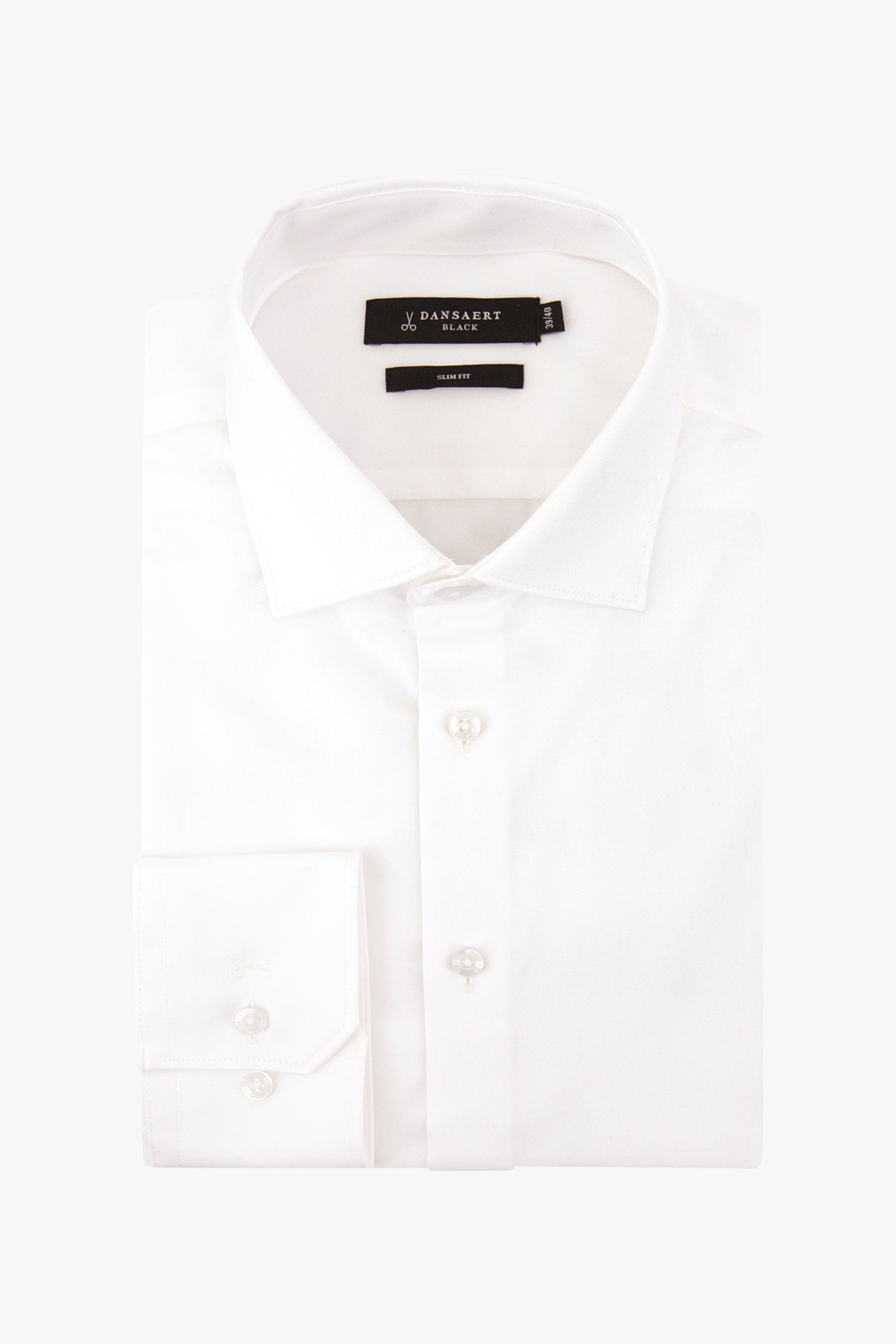 Wit hemd - slim fit van Dansaert Black voor Heren