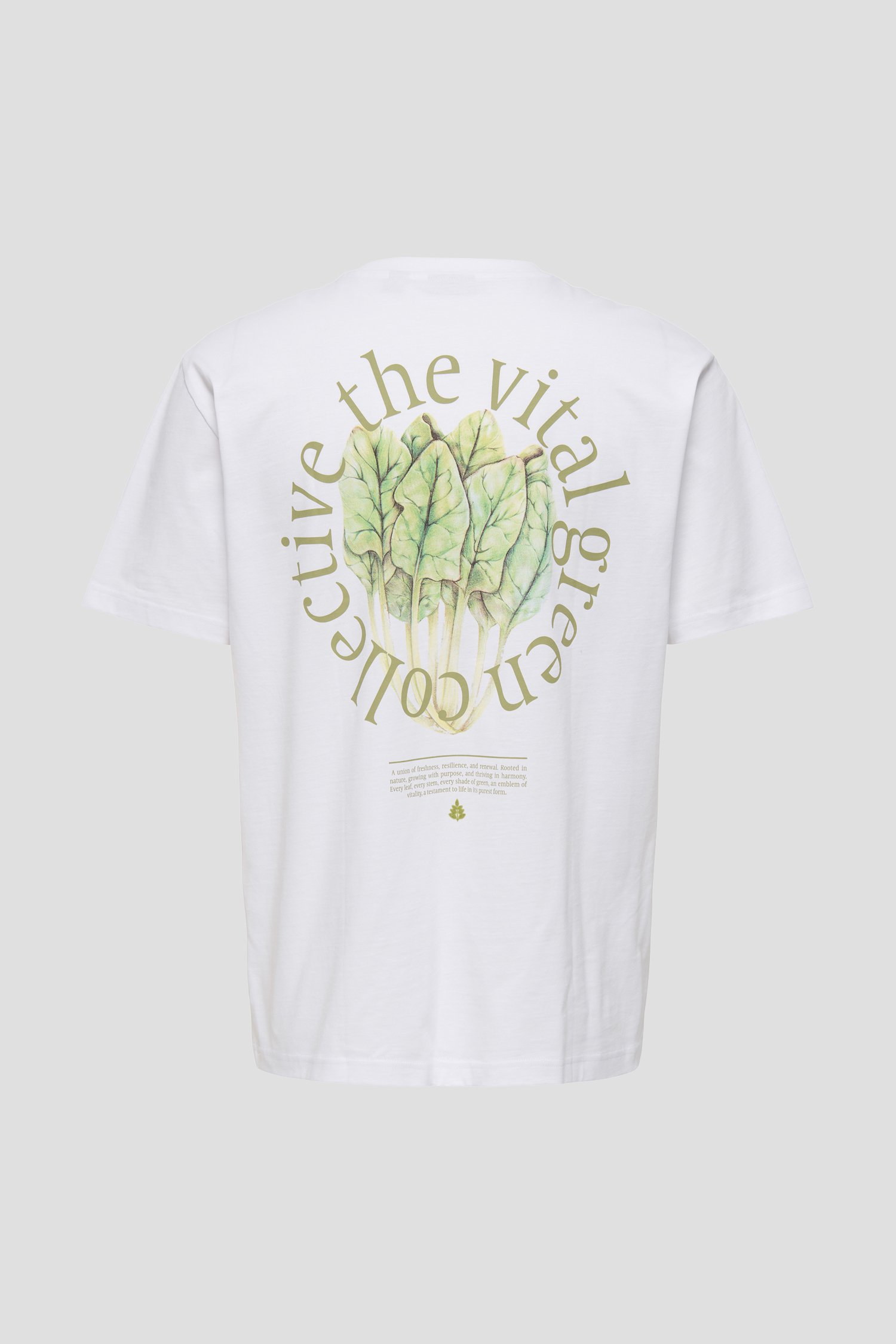 Productfoto 2 van Wit T-shirt met backprint en ronde hals door Only & Sons voor Heren