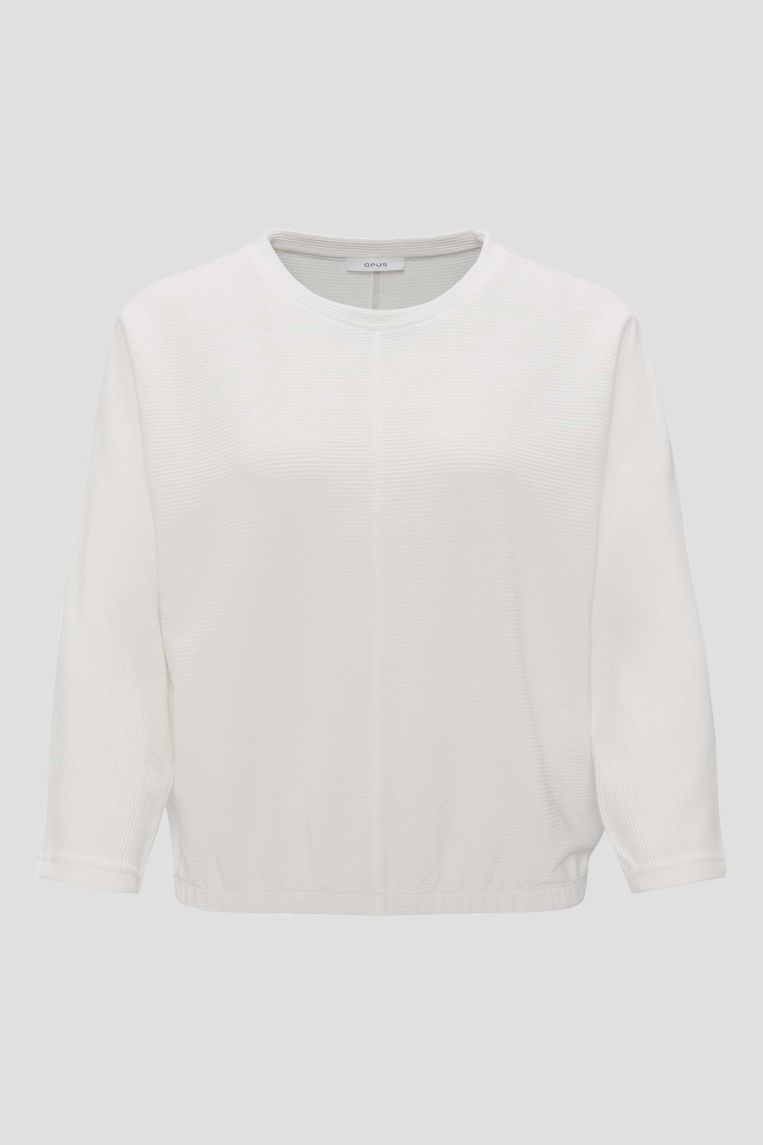 Wit T-shirt met gestreept patroon van Opus voor Dames