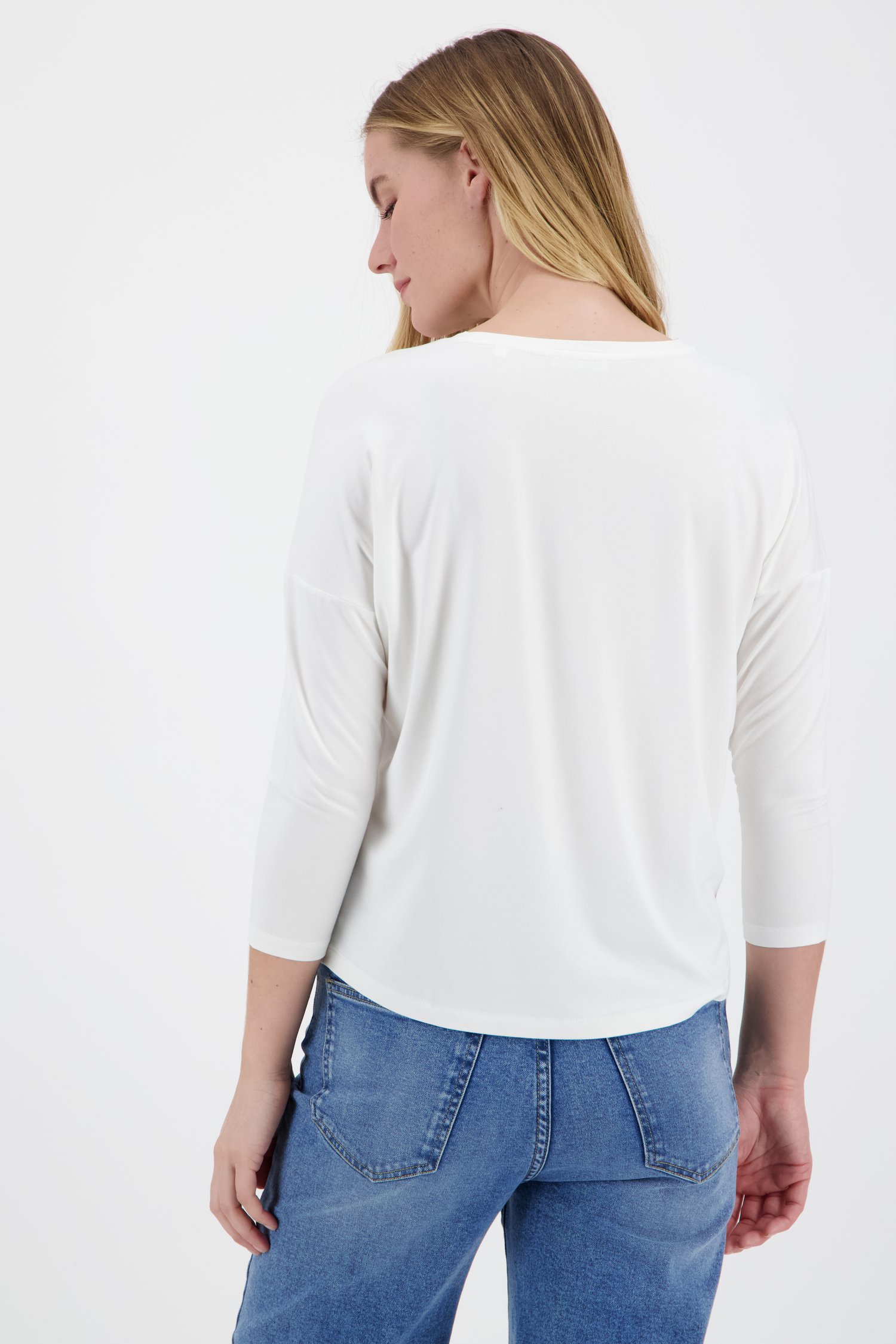 Wit T-shirt met kleurrijke print van Opus voor Dames