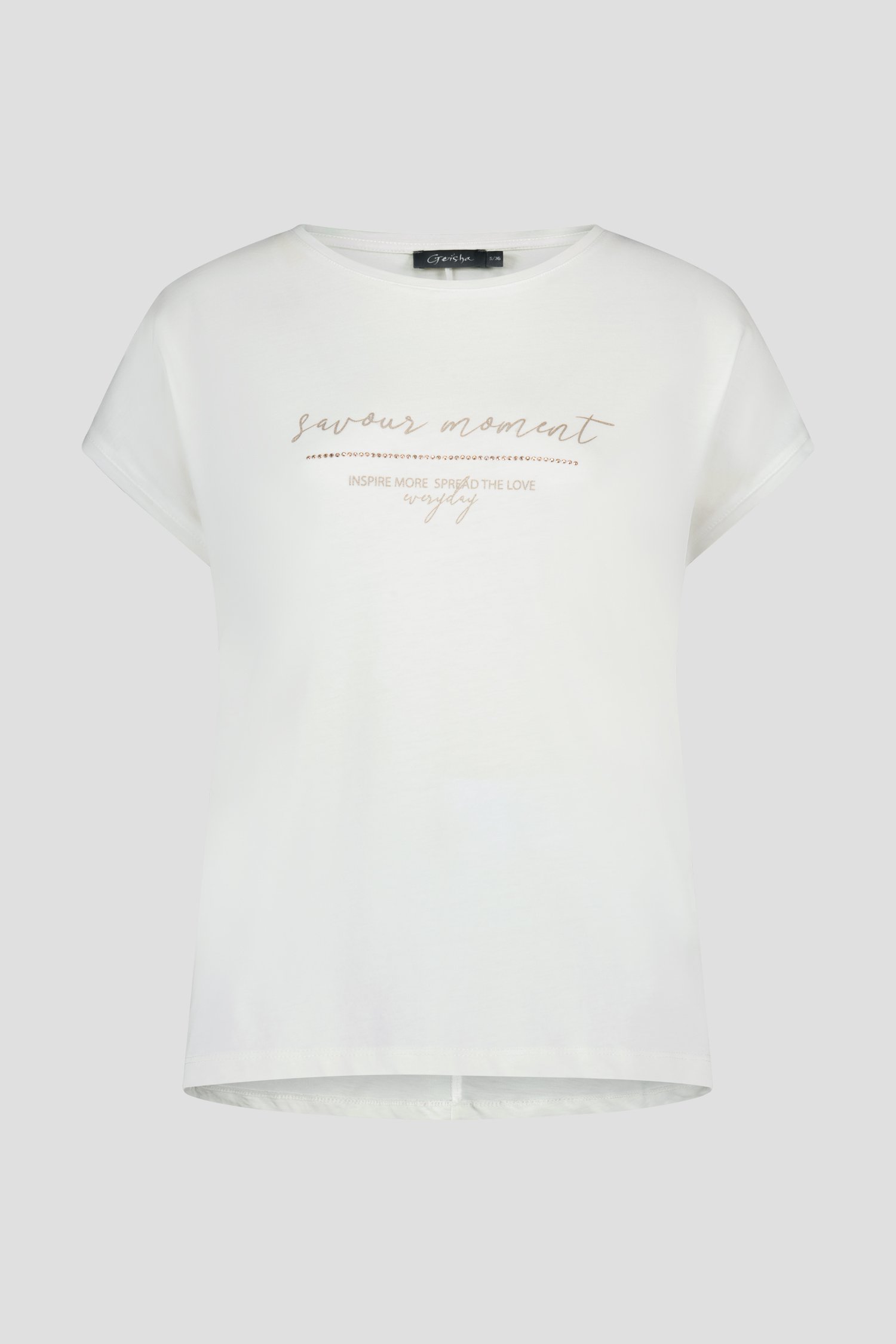 Worden gemeenschap bungeejumpen Wit T-shirt met opschrift van Geisha | 9876216 | e5